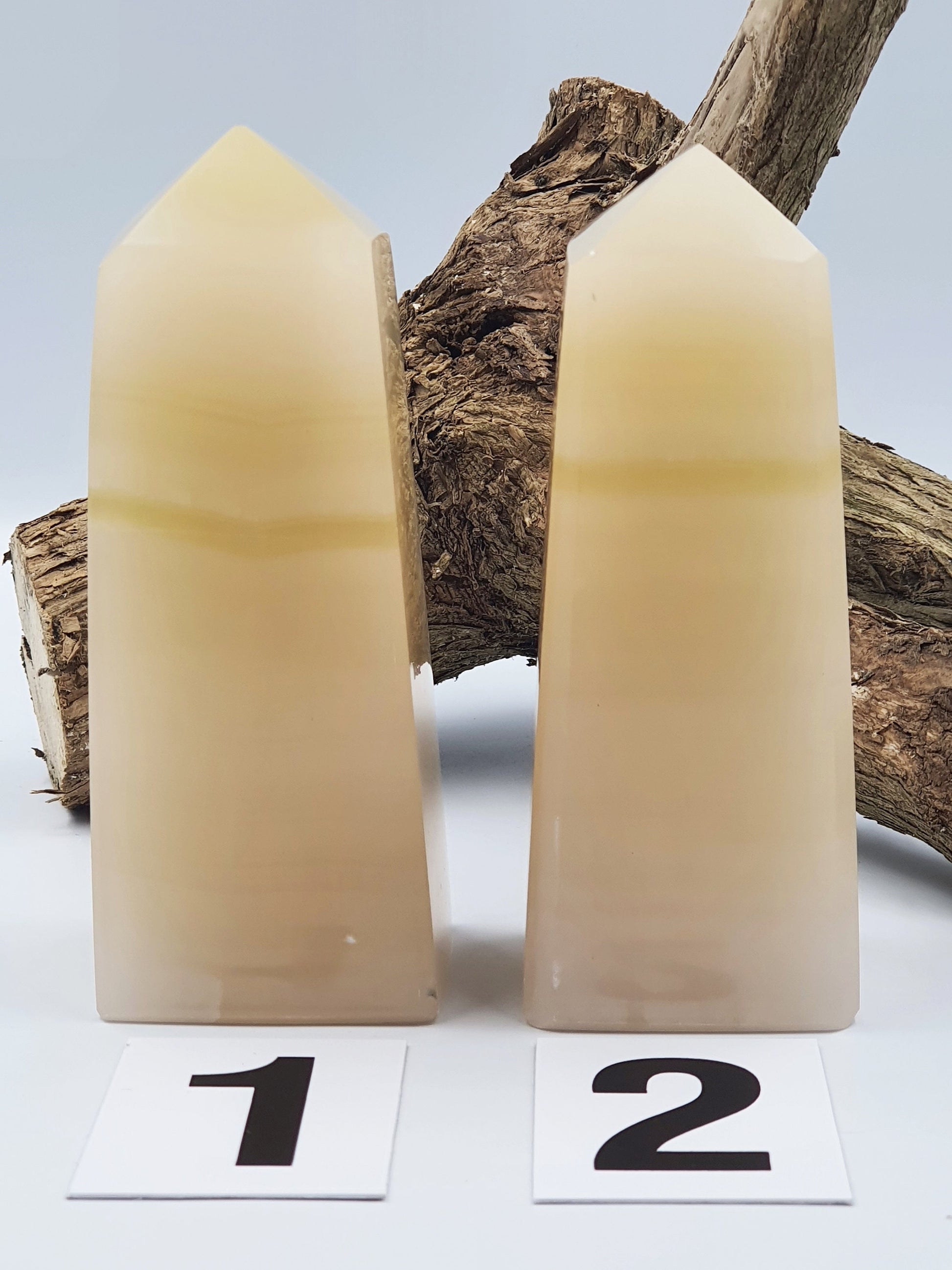 Lemon Calcite Crystal Tower