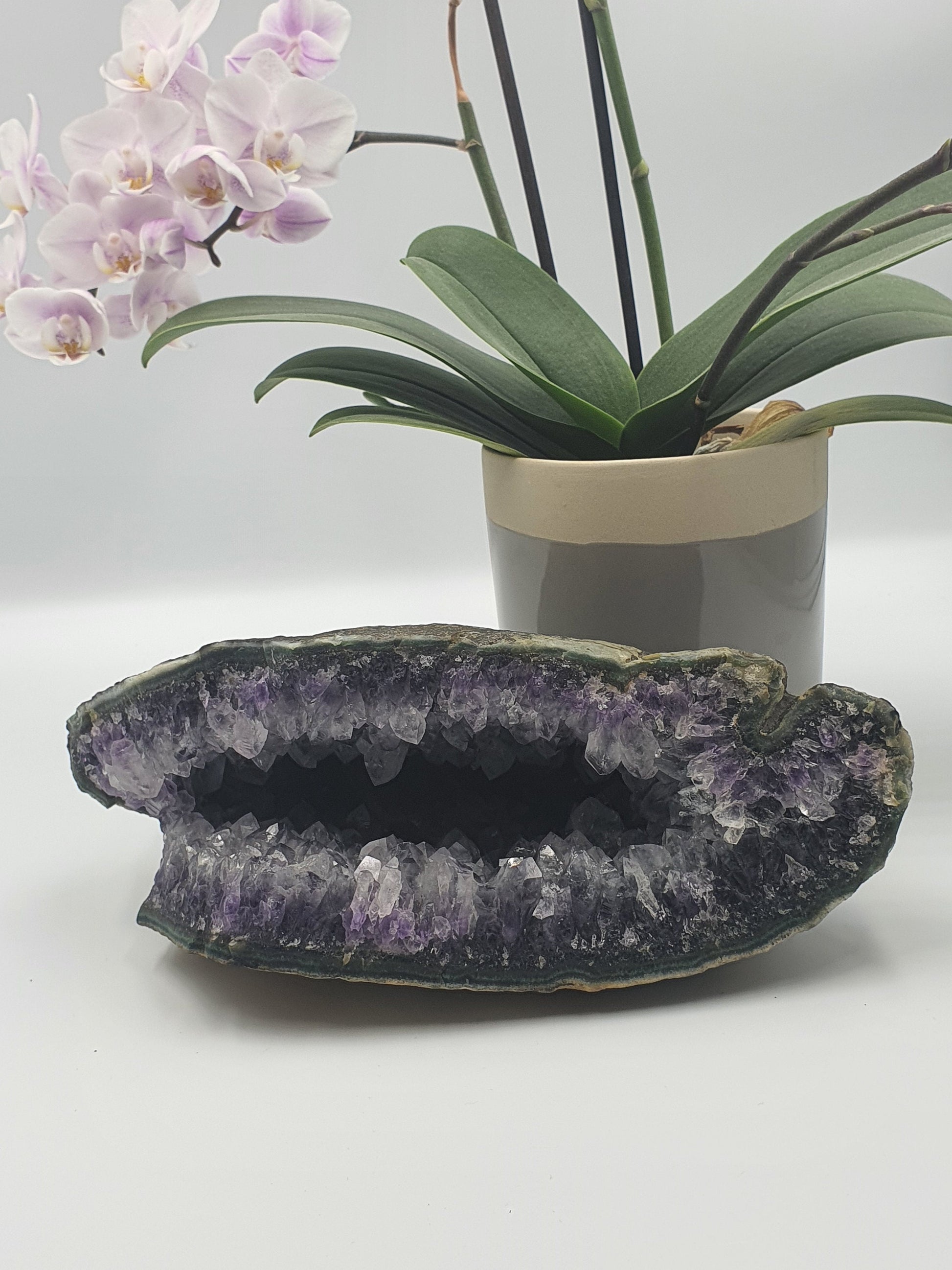 large druzy Amethyst & Quartz Crystal Cluster Cathedral - Unique gemstone - 1786g