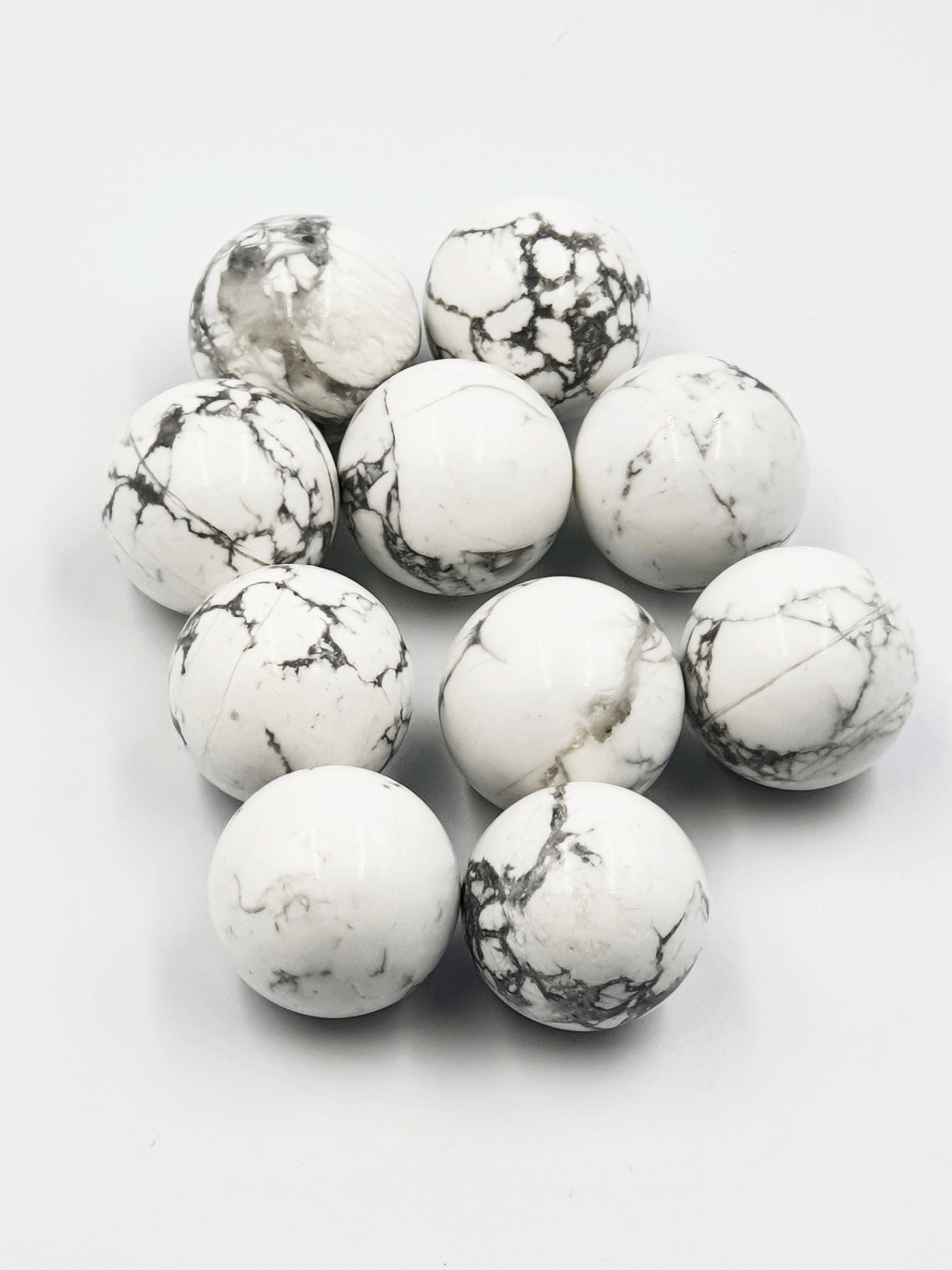 White Howlite Crystal Mini Sphere