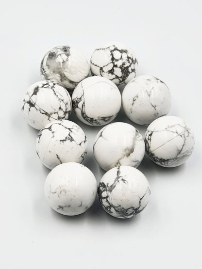 White Howlite Crystal Mini Sphere