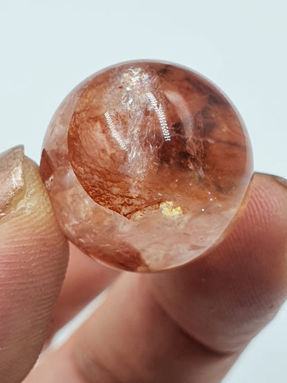 Fire Quartz Mini Crystal Sphere- 20mm /Hematoid Mini Sphere - 20mm