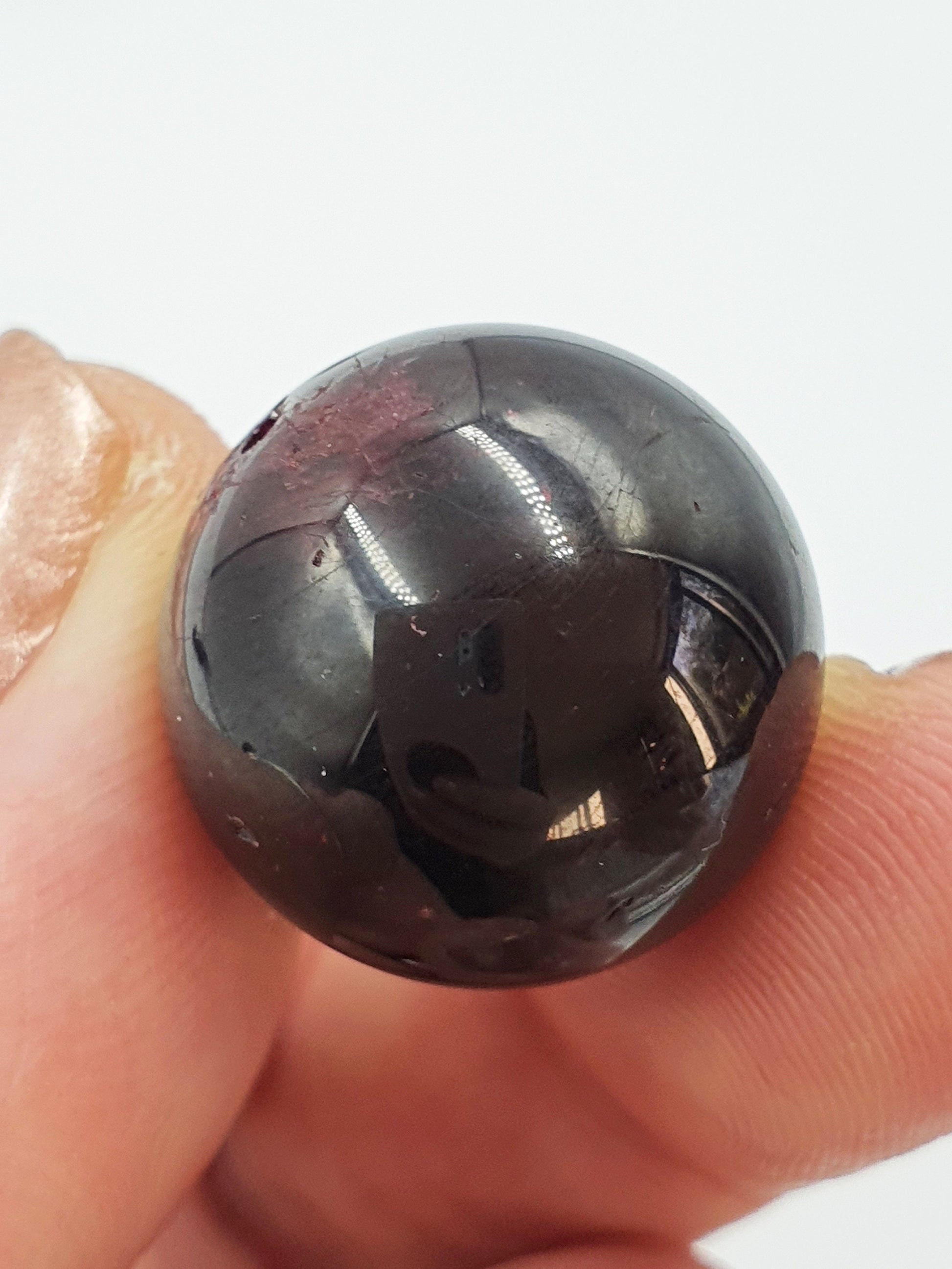 Drilled Garnet Mini Crystal Sphere - 19mm