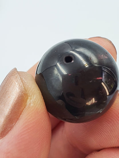 Drilled Garnet Mini Sphere - 19mm