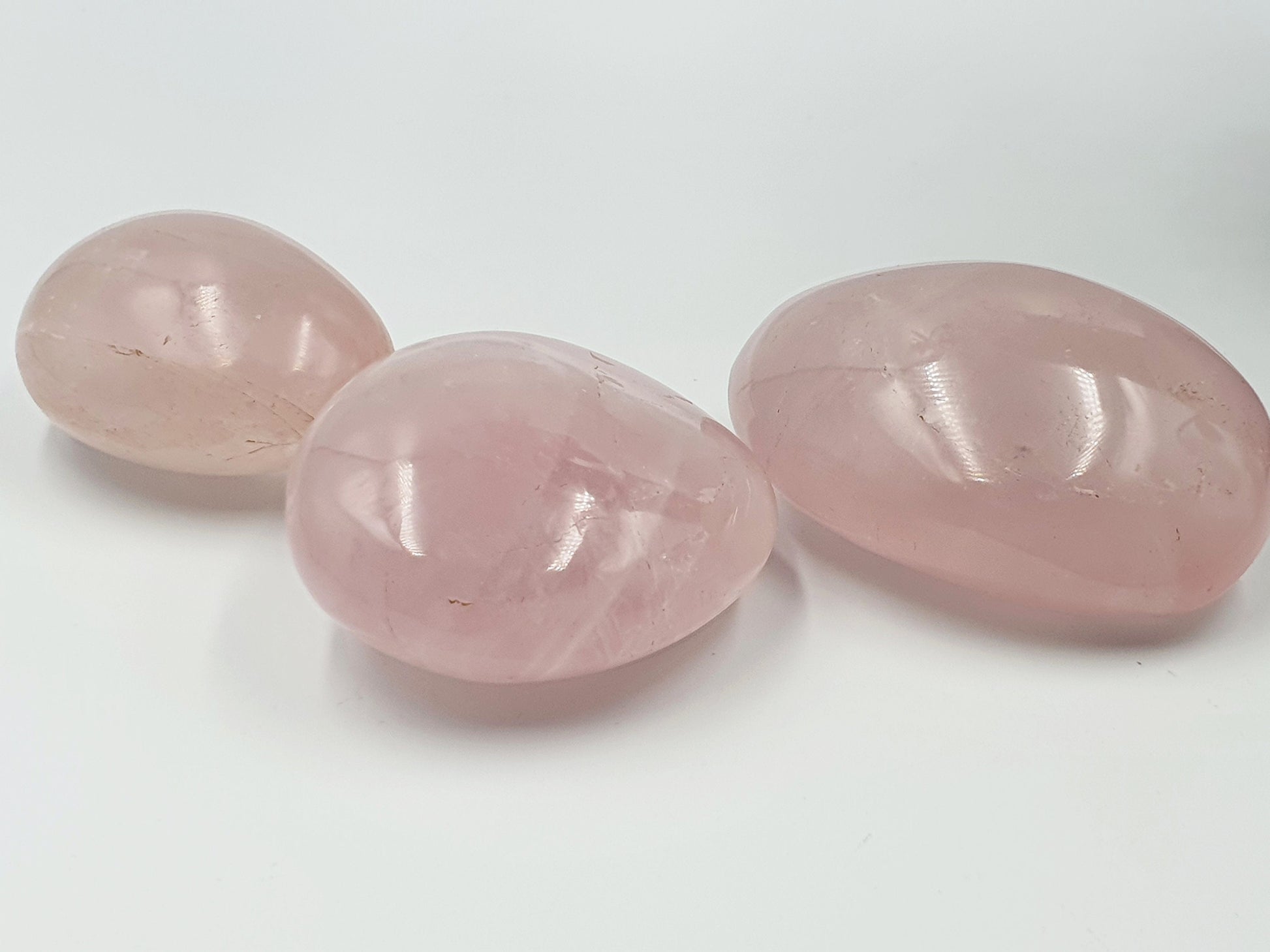 Rose Quartz Palm - Gem Palmstone - Pink Crystal - Two Available