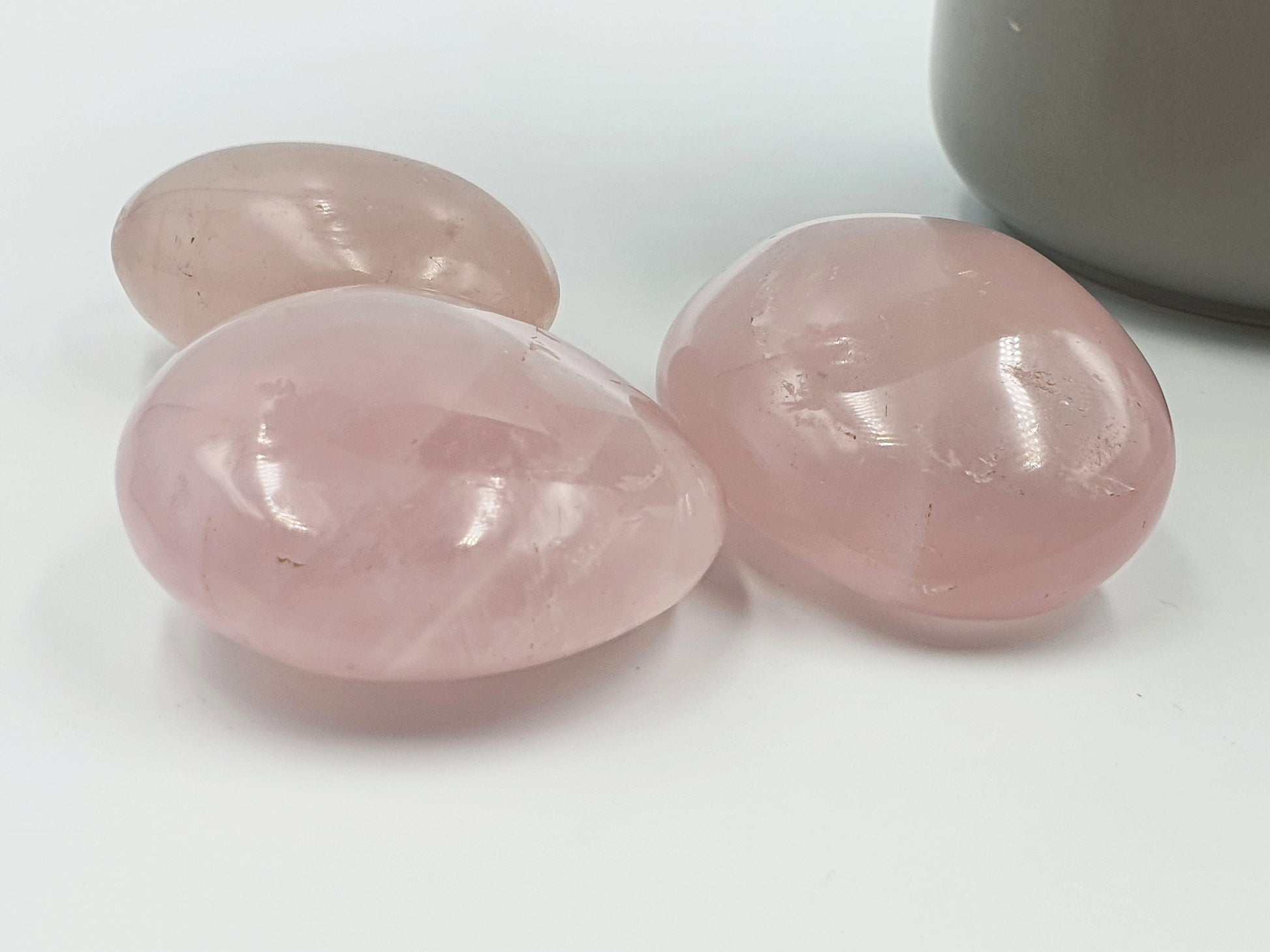 Rose Quartz Palm - Gem Palmstone - Pink Crystal - Two Available