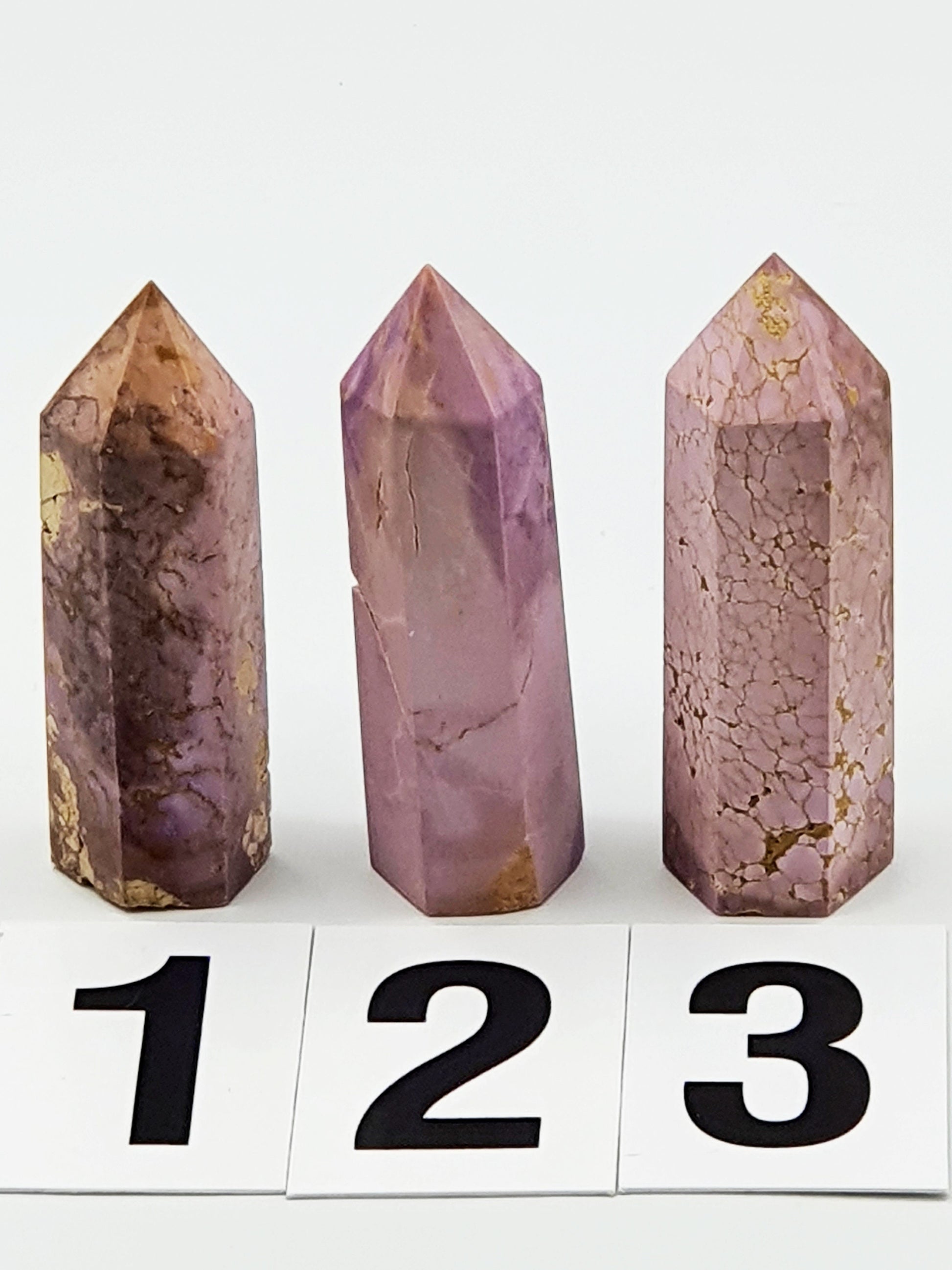 American Lepidolite Crystal Tower - 8.4 to 8.9 cm high