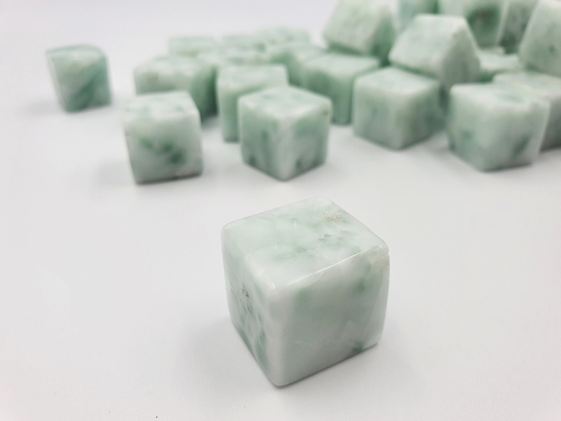 Manmade Larimar Cube Tumble