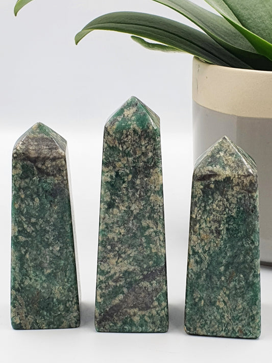 Green Aventurine Crystal Tower - Two Left
