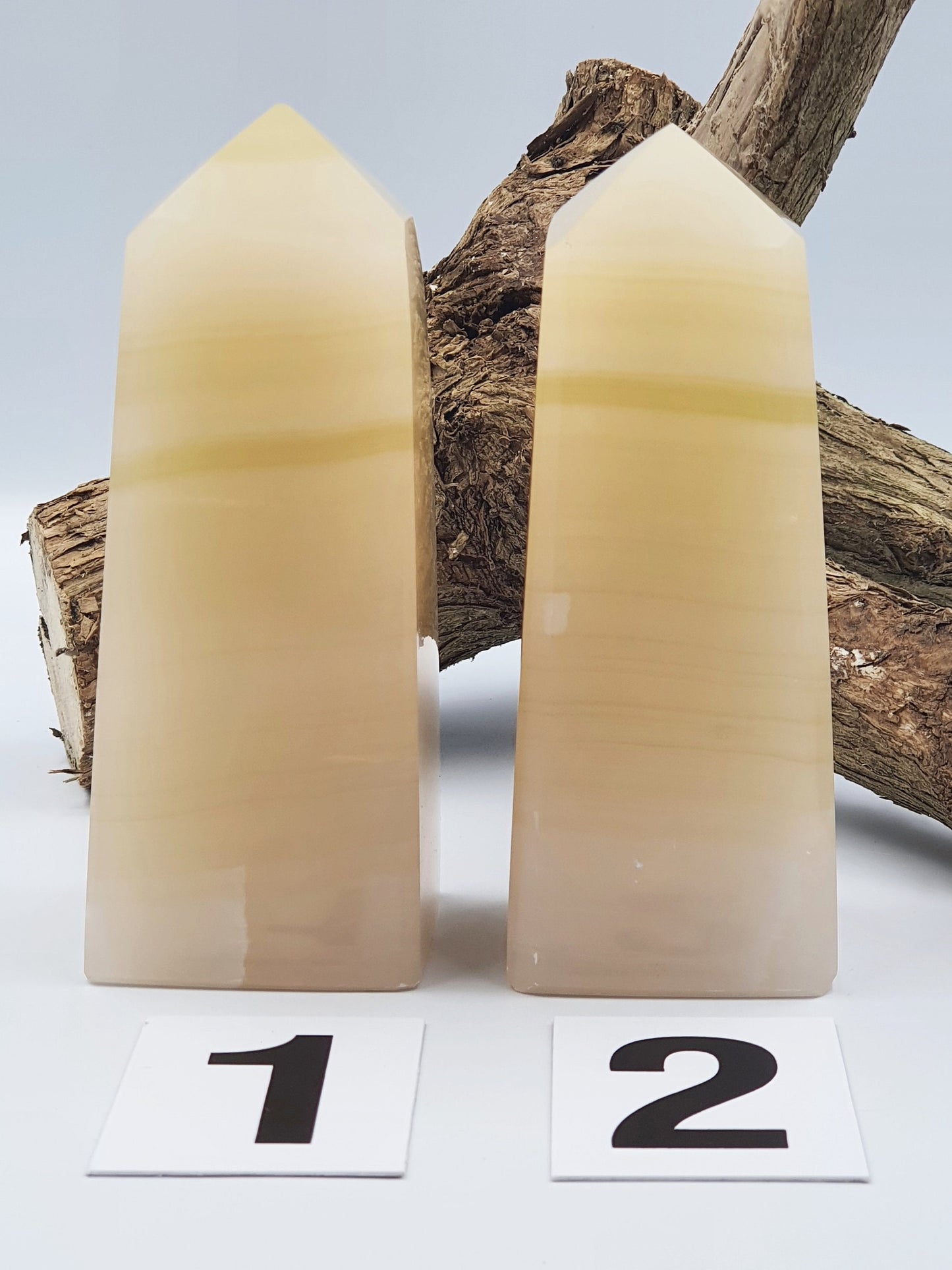 Lemon Calcite Crystal Tower