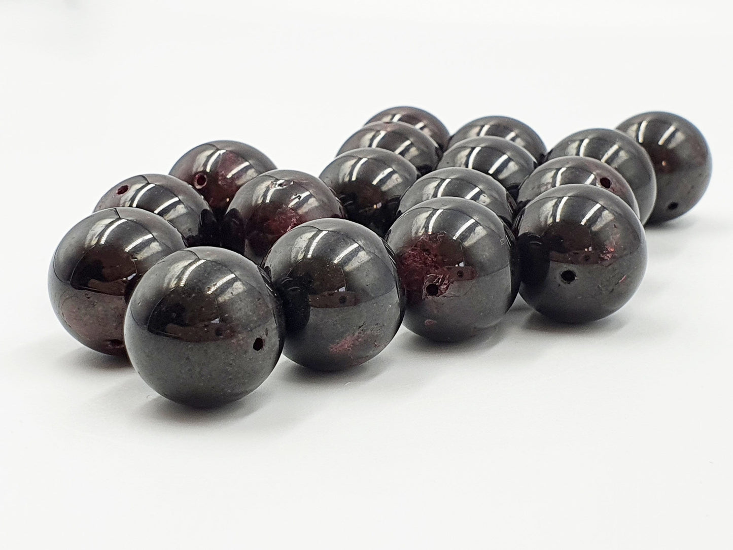 Drilled Garnet Mini Sphere - 19mm