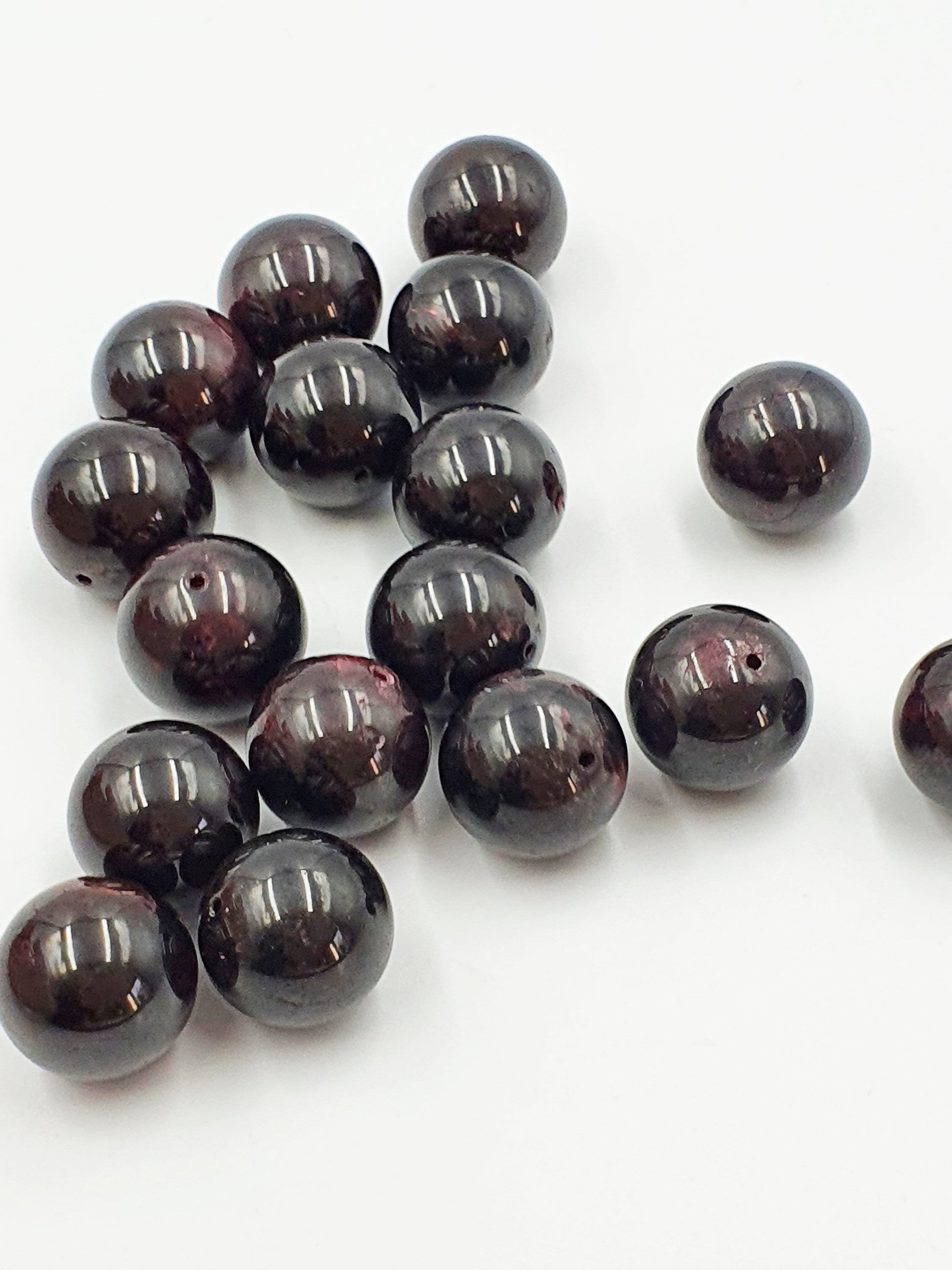 Drilled Garnet Mini Sphere - 19mm