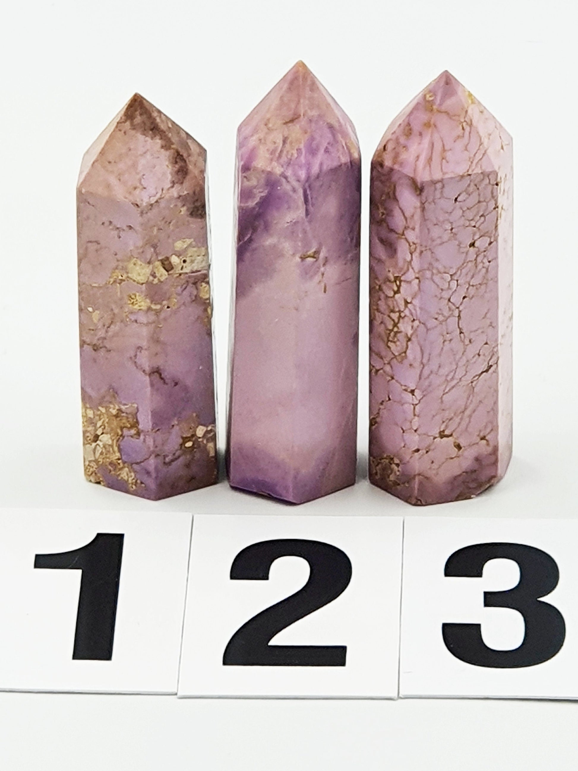 American Lepidolite Crystal Tower - 8.4 to 8.9 cm high