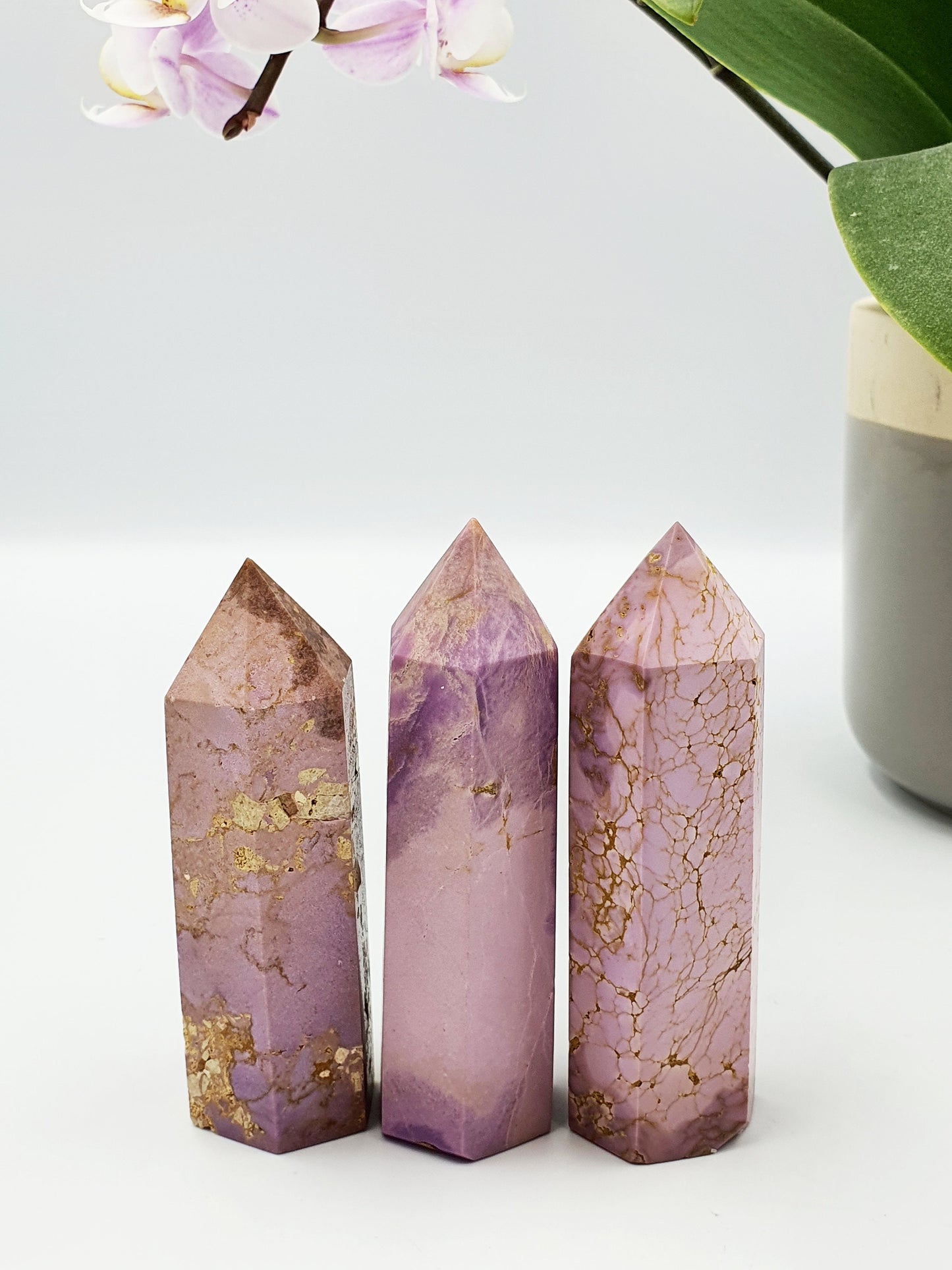 American Lepidolite Crystal Tower - 8.4 to 8.9 cm high