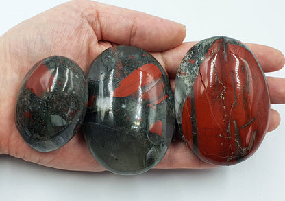 African Bloodstone Palmstones