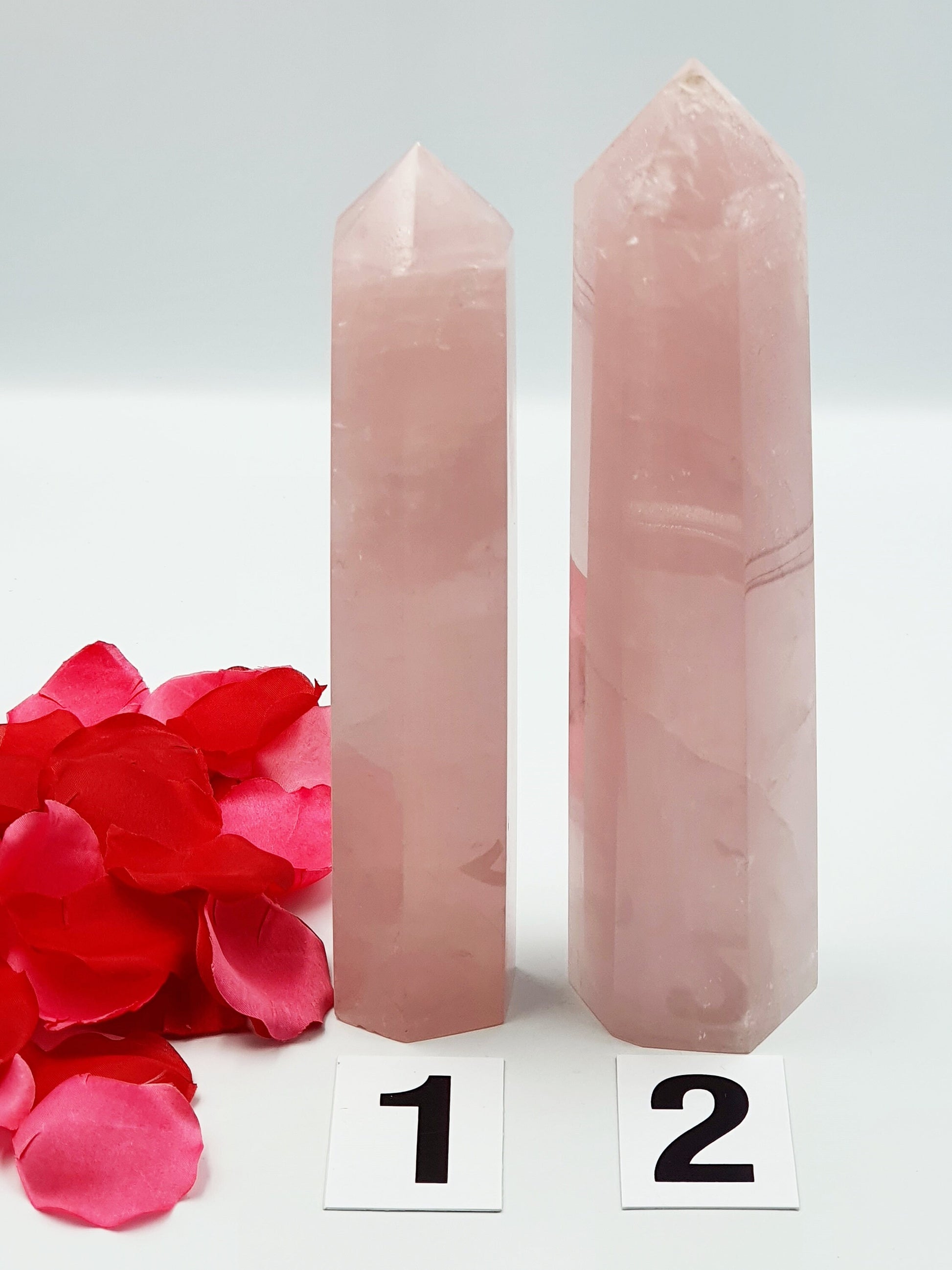 Large Rose Quartz Crystal Tower