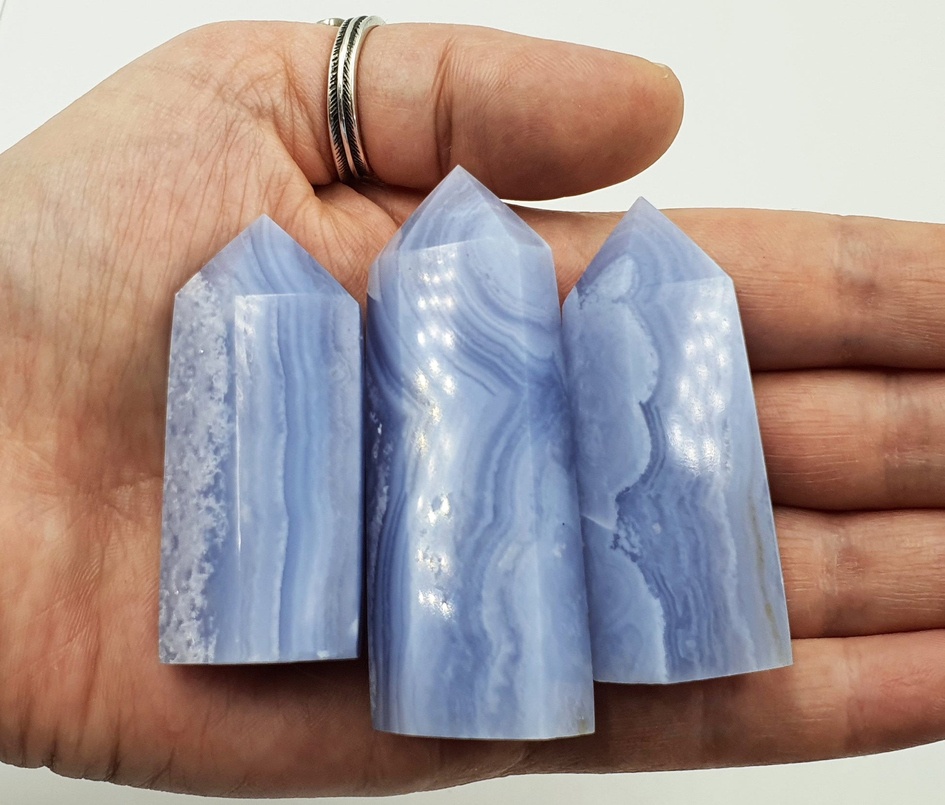 Blue Lace Agate Tower