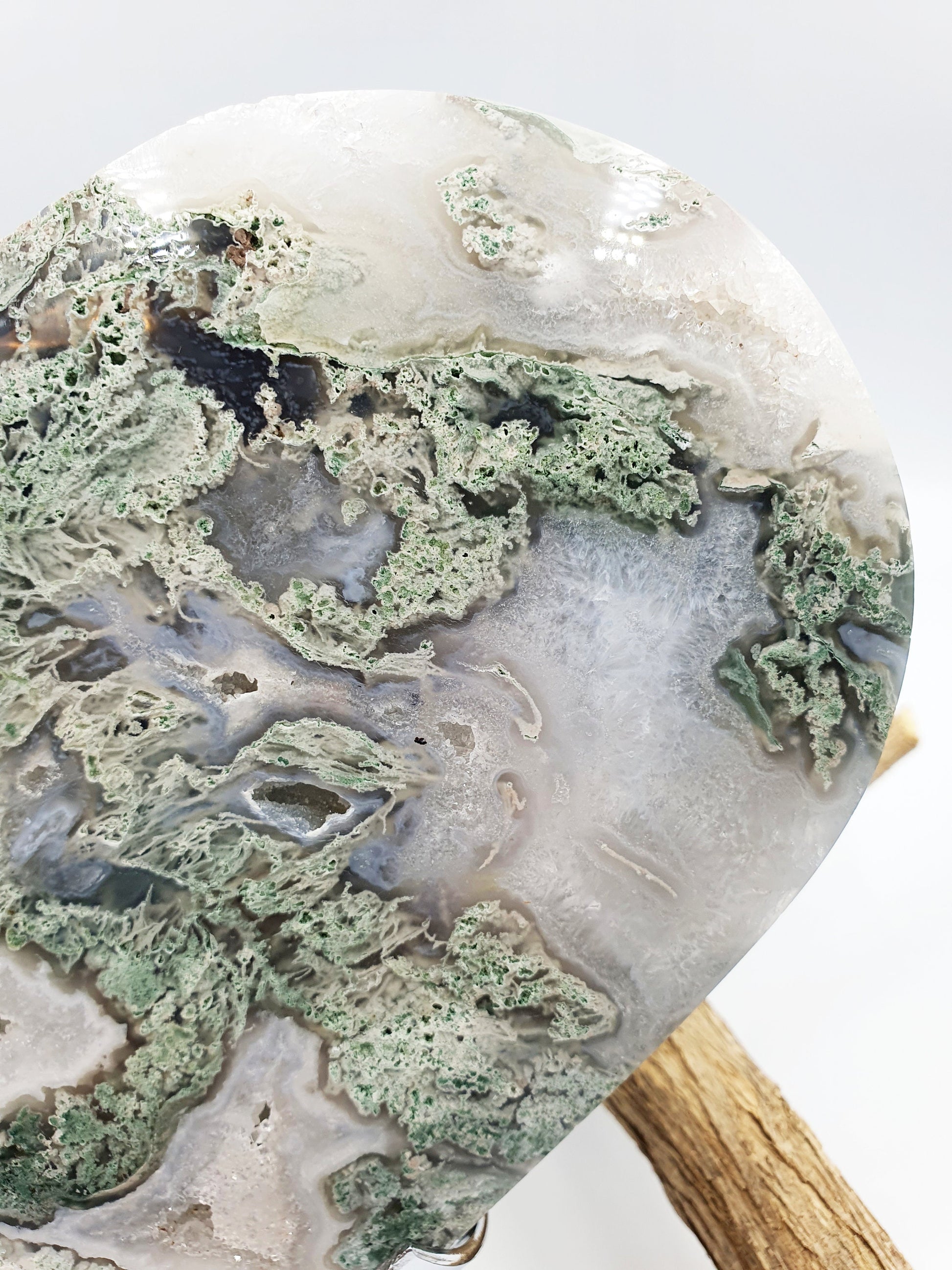 Huge Moss Agate Drusy Crystal Heart - 1.4kg