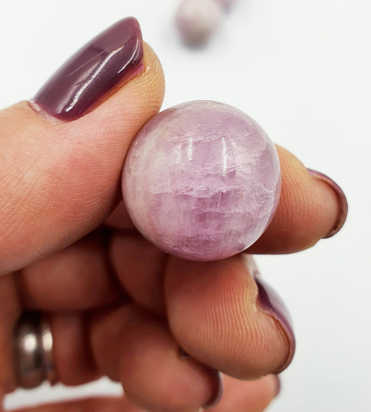 Flashy Kunzite Mini Sphere - approx 19mm