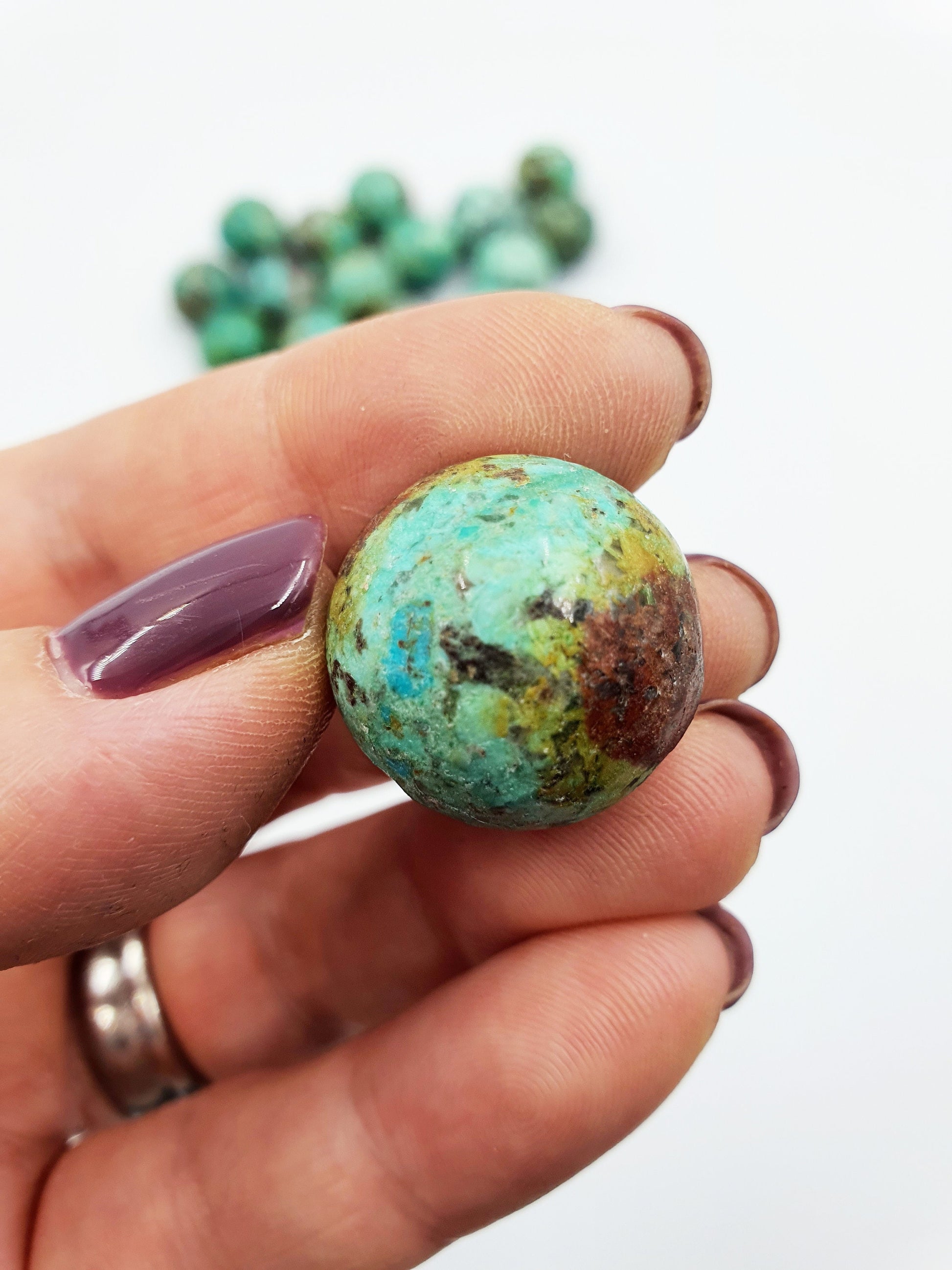 Quality A Grade Turquoise Mini Crystal Sphere - approx 20mm