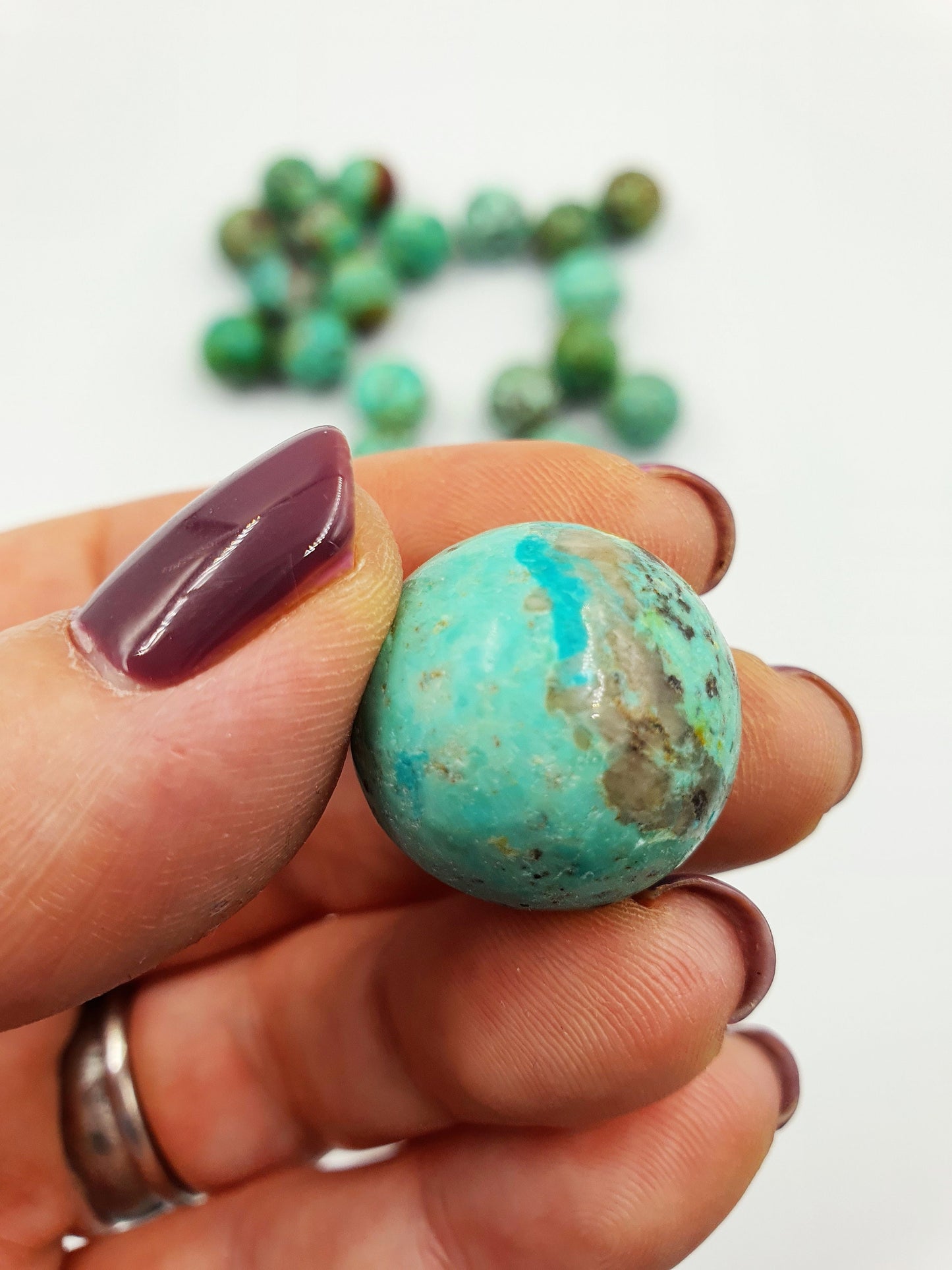 Quality A Grade Turquoise Mini Crystal Sphere - approx 20mm