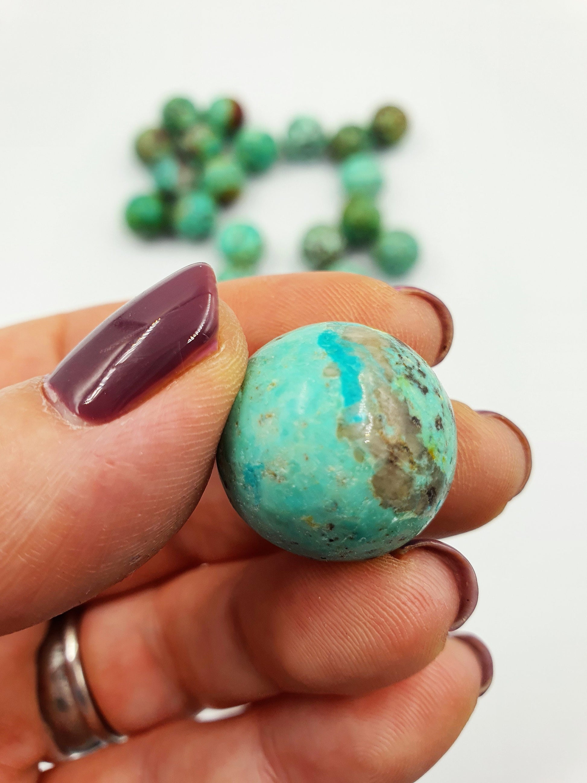 Quality A Grade Turquoise Mini Crystal Sphere - approx 20mm
