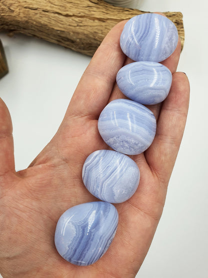 High Quality Blue Lace Agate Tumbles