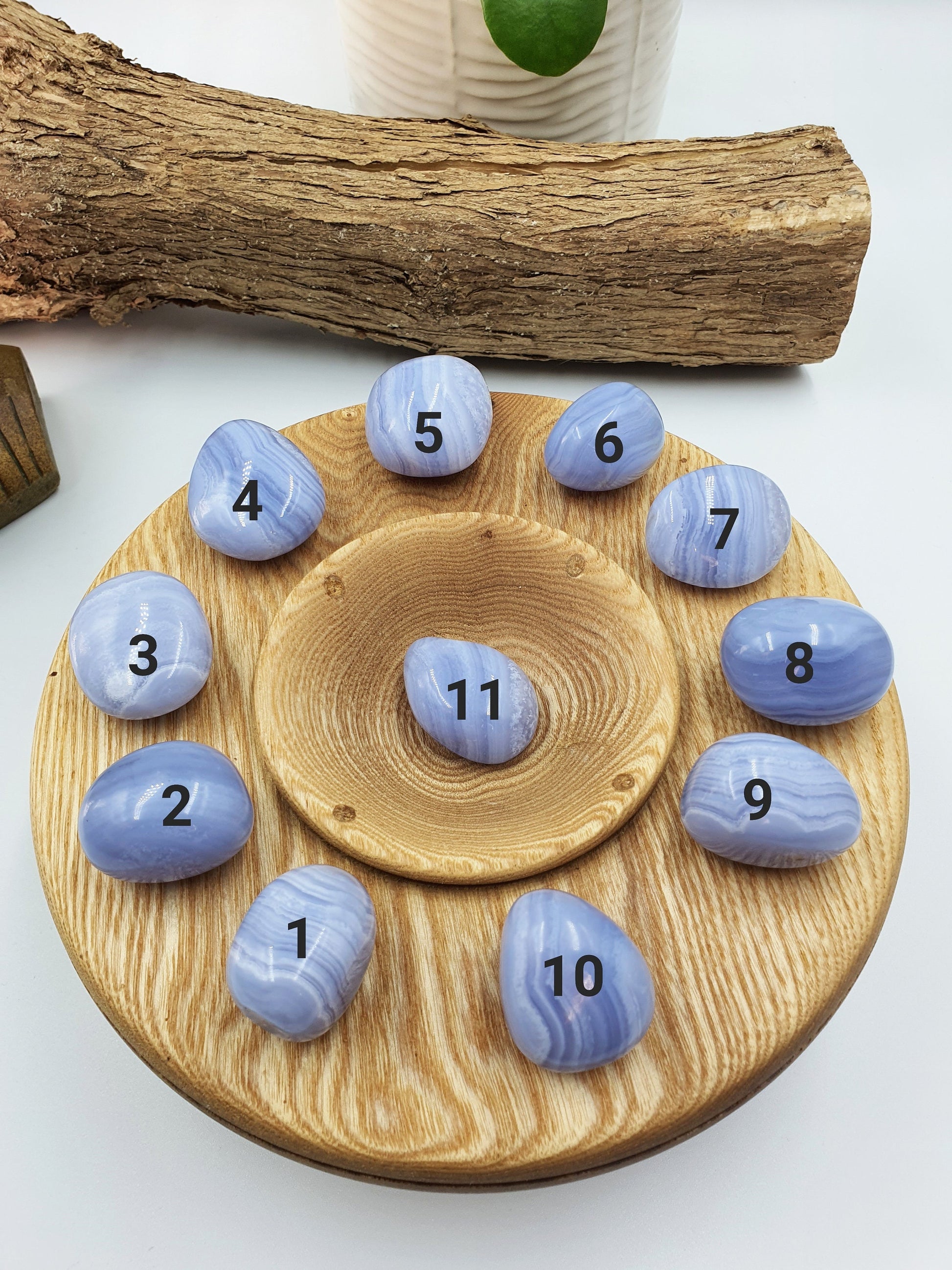 High Quality Blue Lace Agate Tumbles