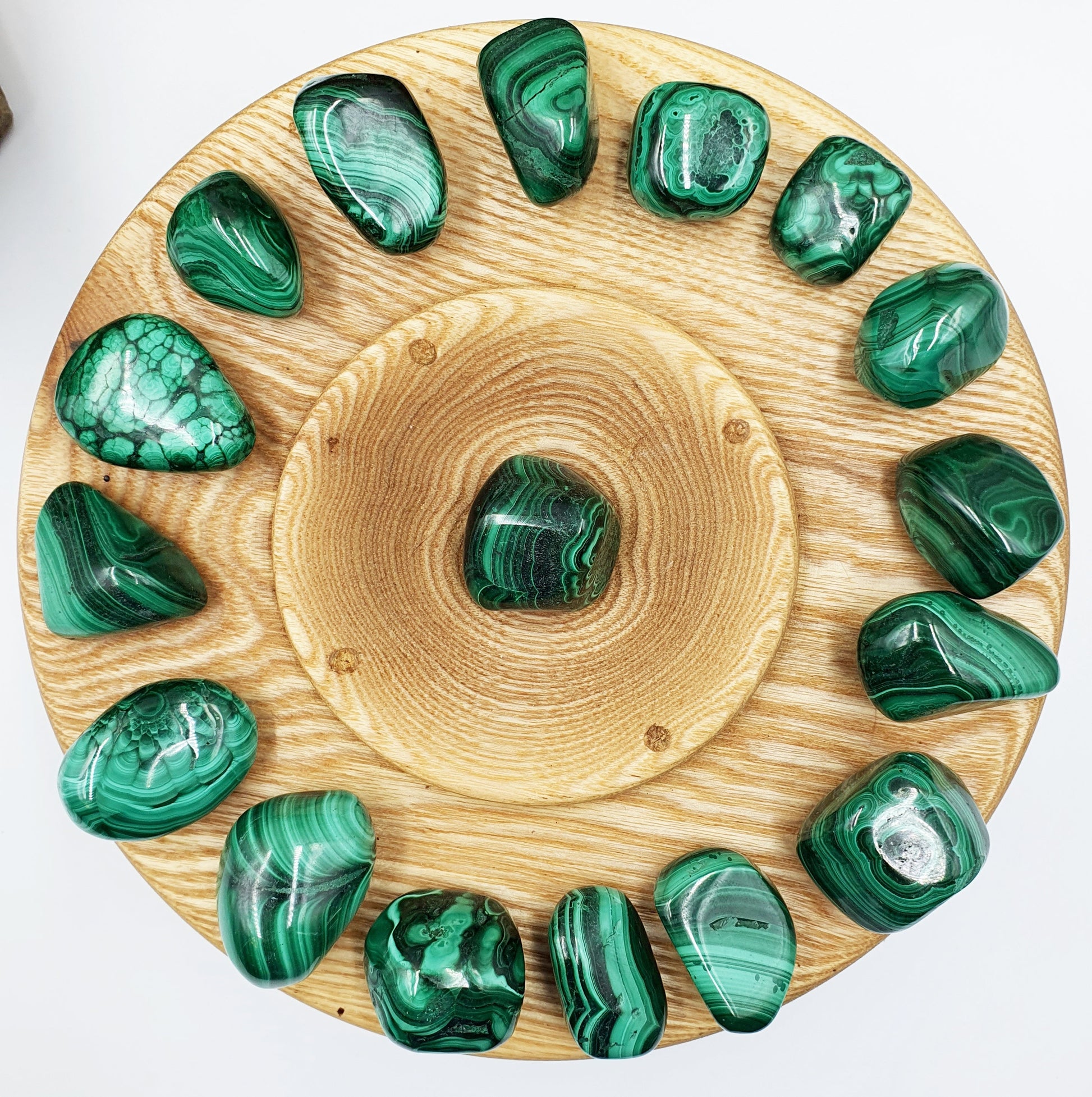 Natural High Quality Malachite Tumbles