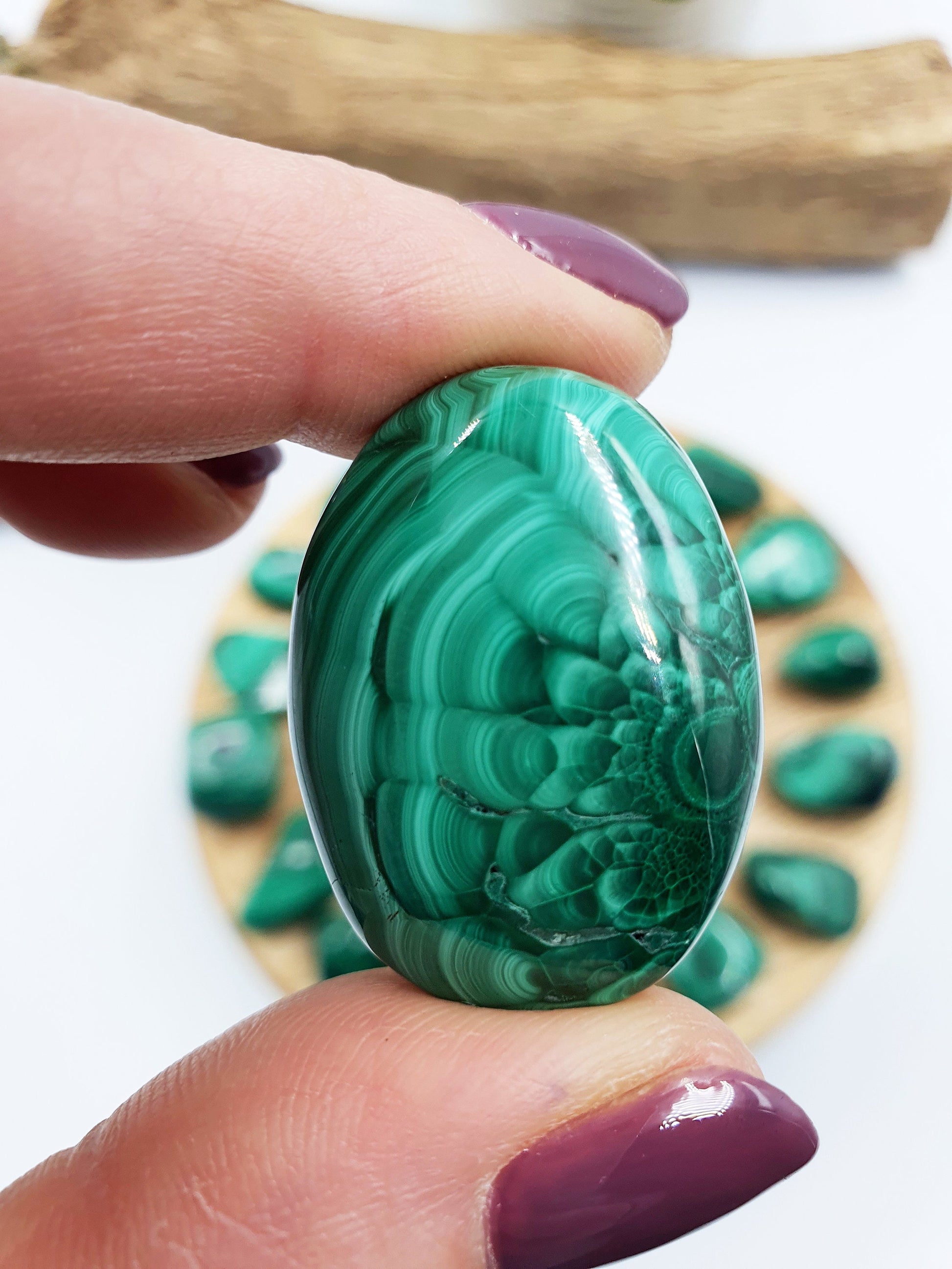 Natural High Quality Malachite Tumbles