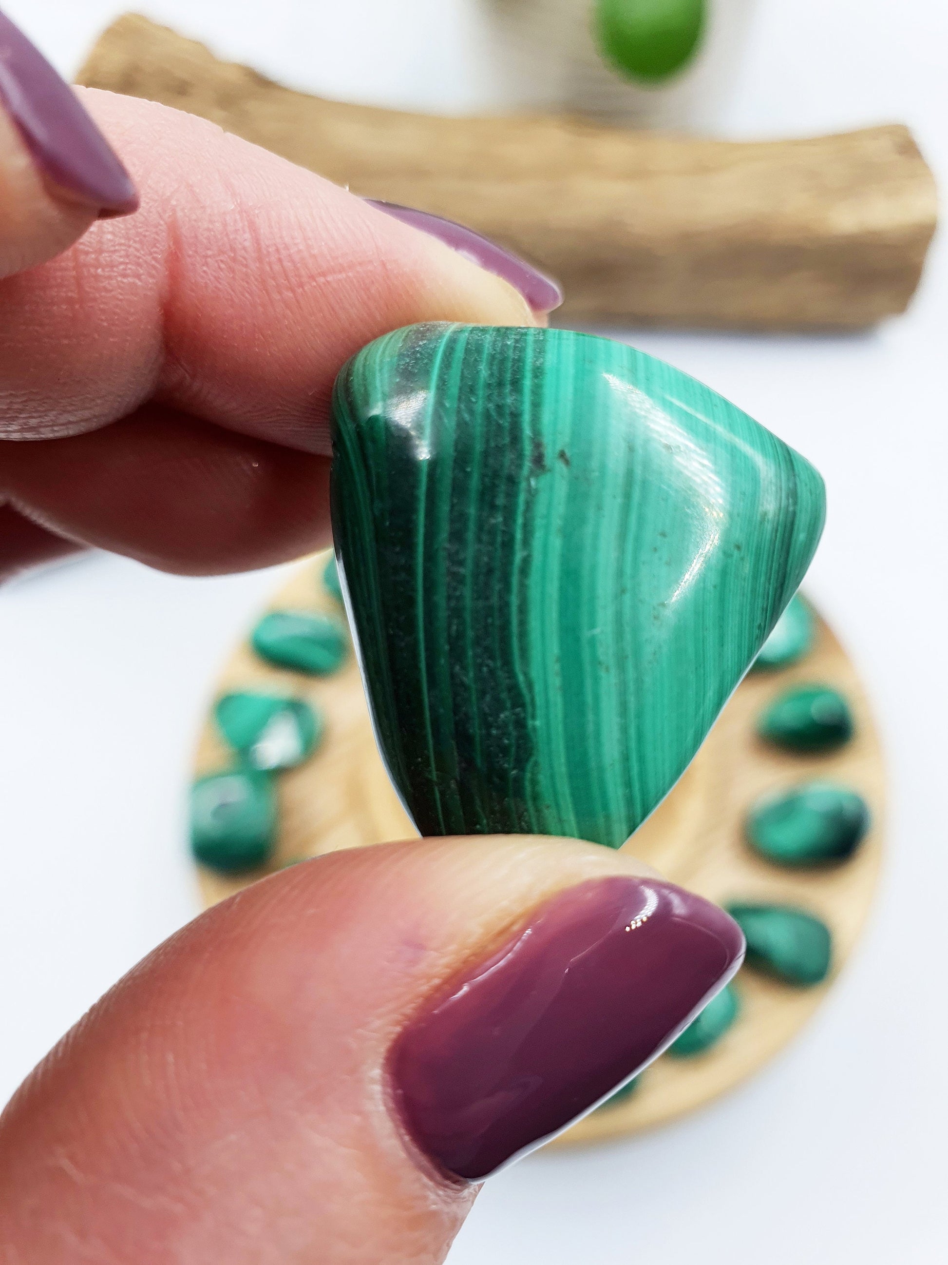 Natural High Quality Malachite Tumbles