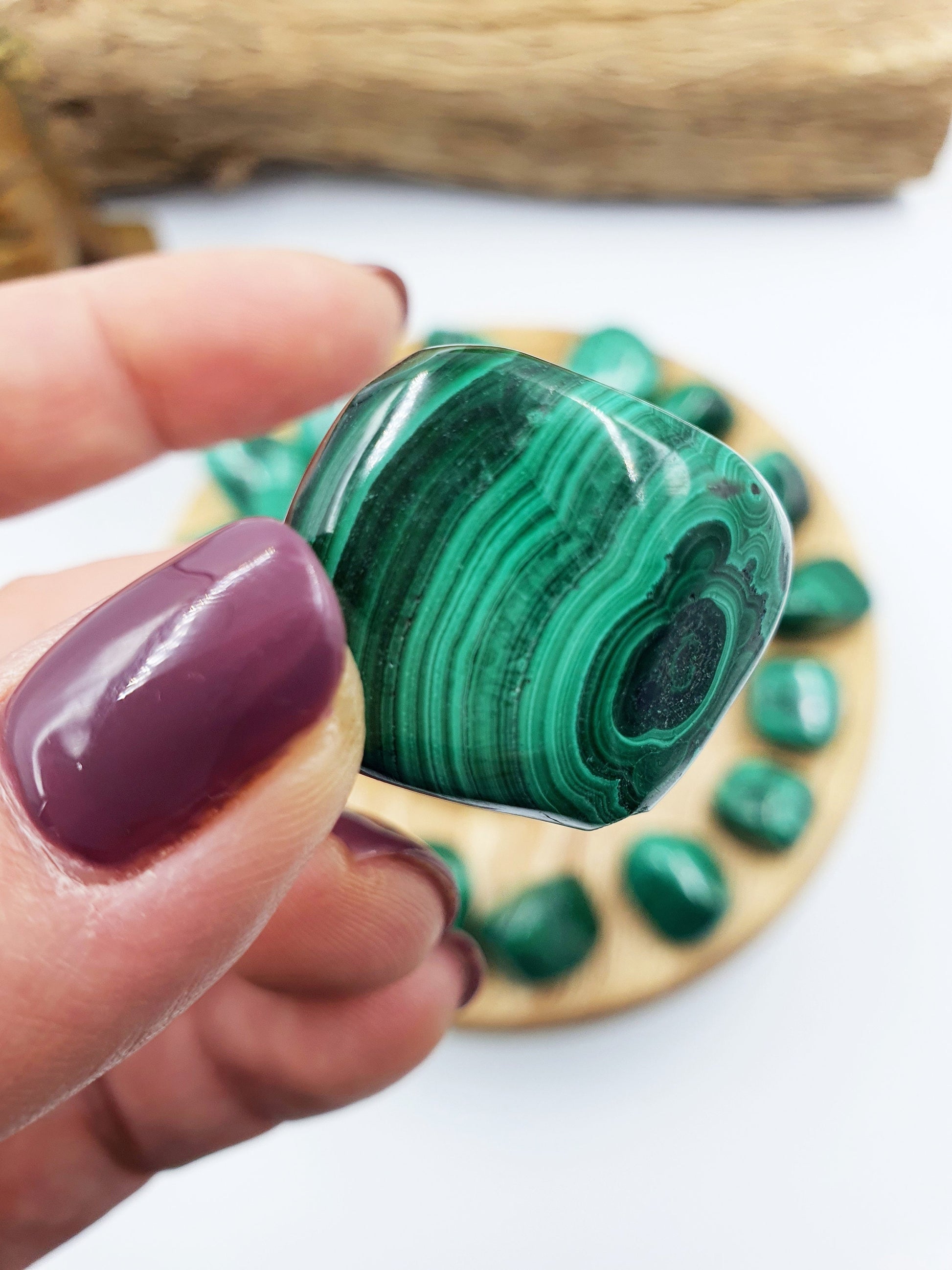 Natural High Quality Malachite Tumbles