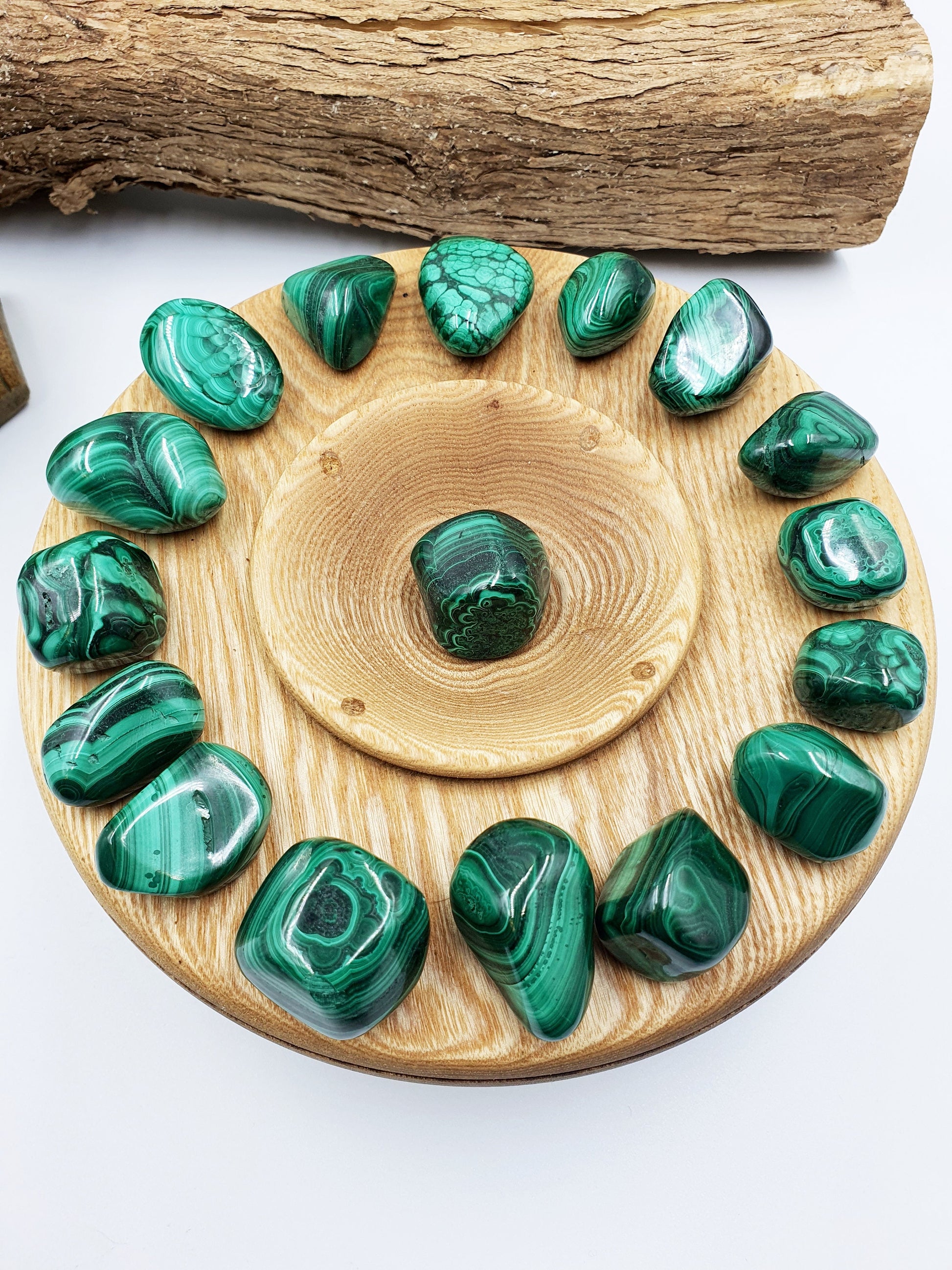 Natural High Quality Malachite Tumbles