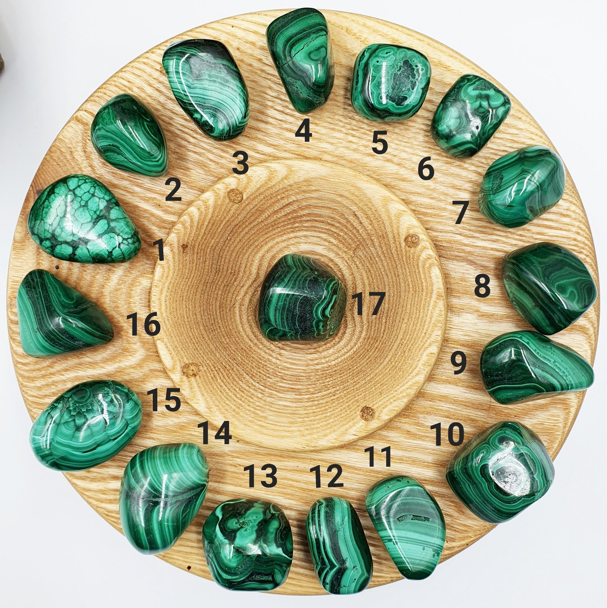 Natural High Quality Malachite Tumbles