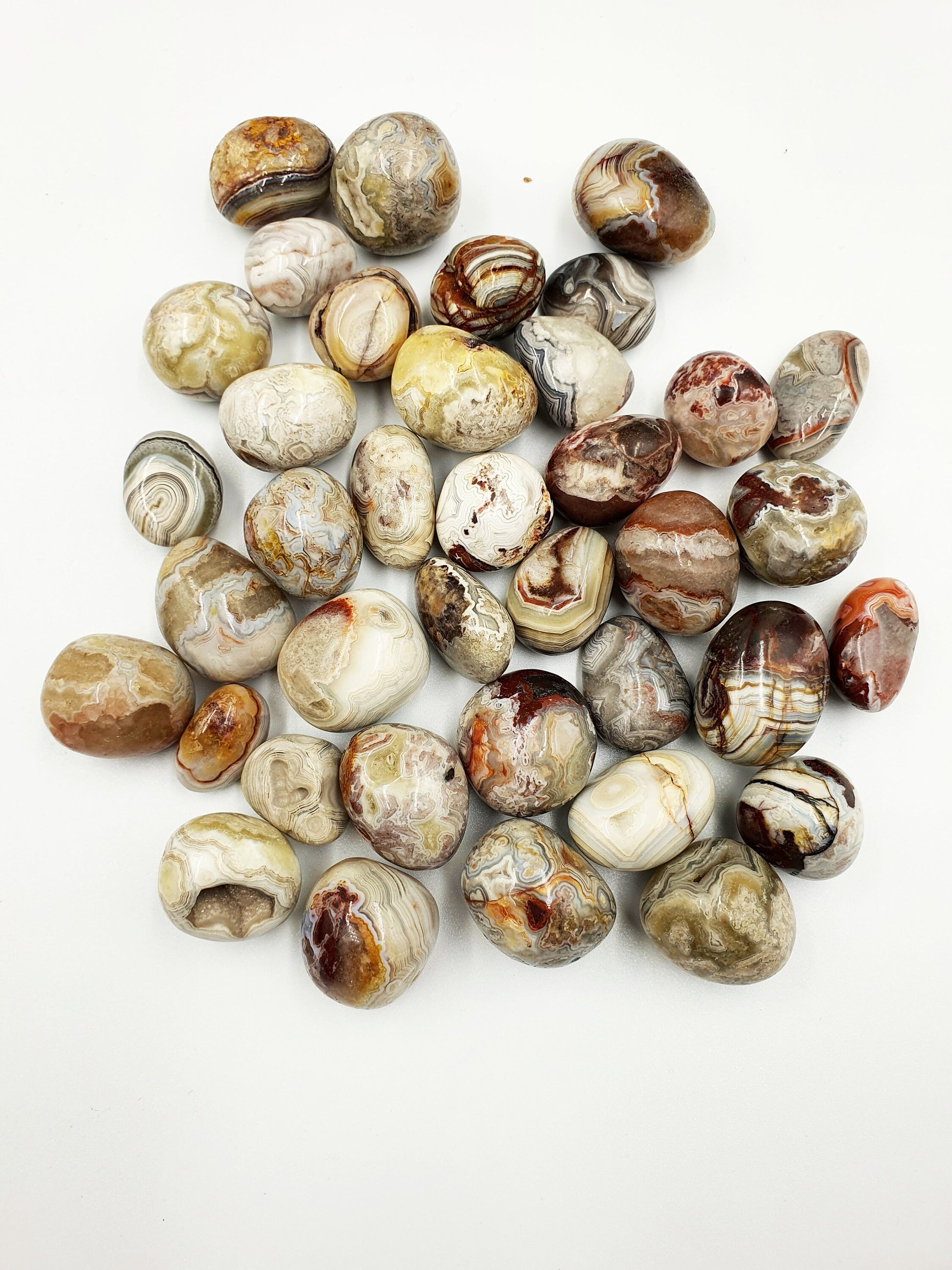 Mexican Crazy Lace Agate Tumbles