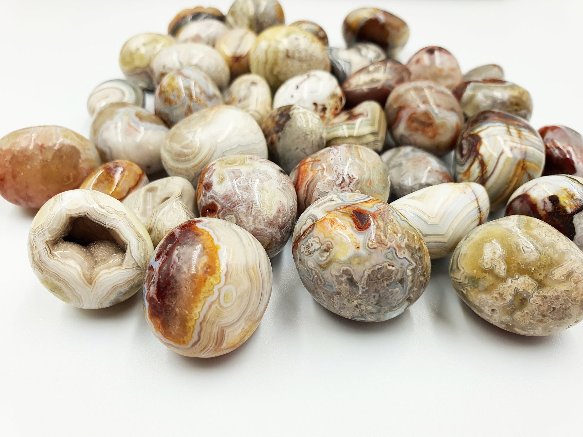 Mexican Crazy Lace Agate Tumbles