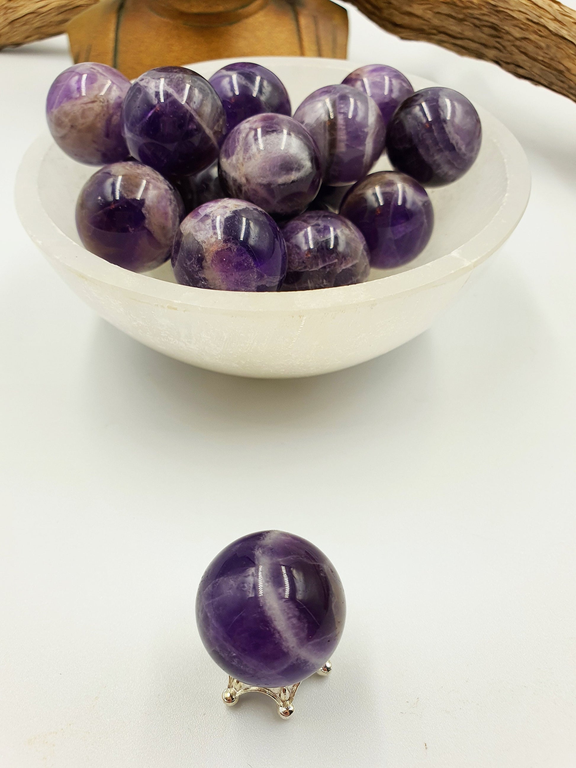 Purple Dream Amethyst Crystal Mini Sphere -20mm