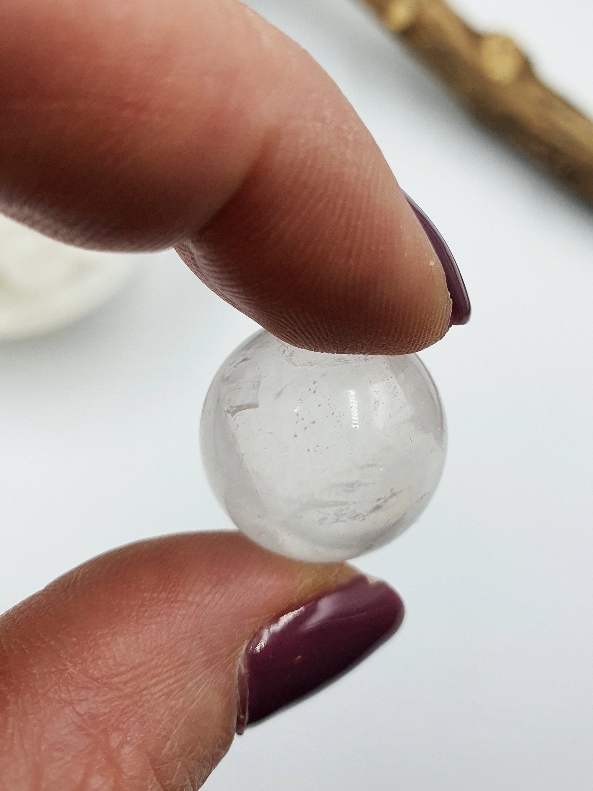 Milky Clear Quartz Mini Crystal Sphere - 20mm