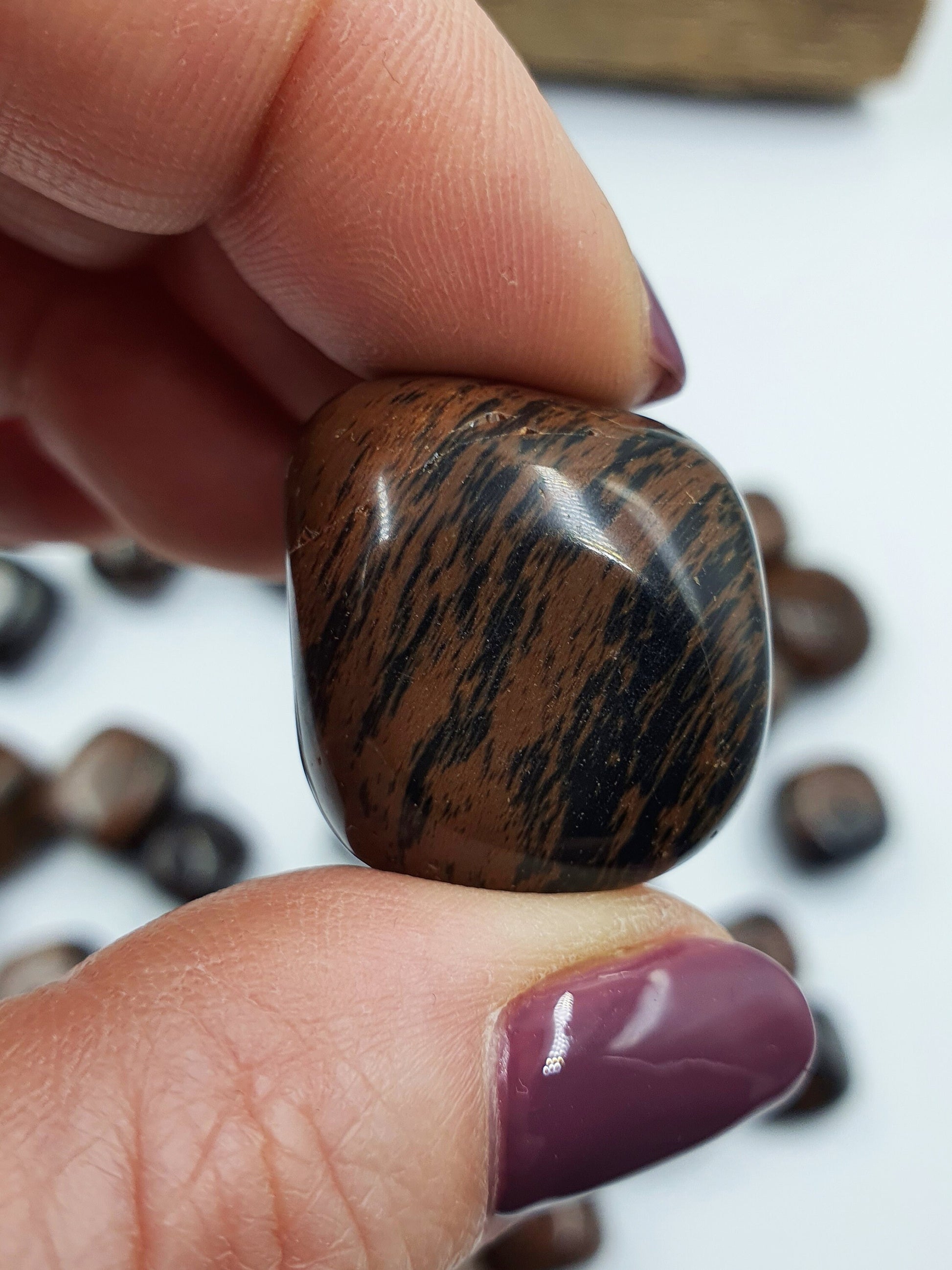 Mahogany Obsidian Tumbles