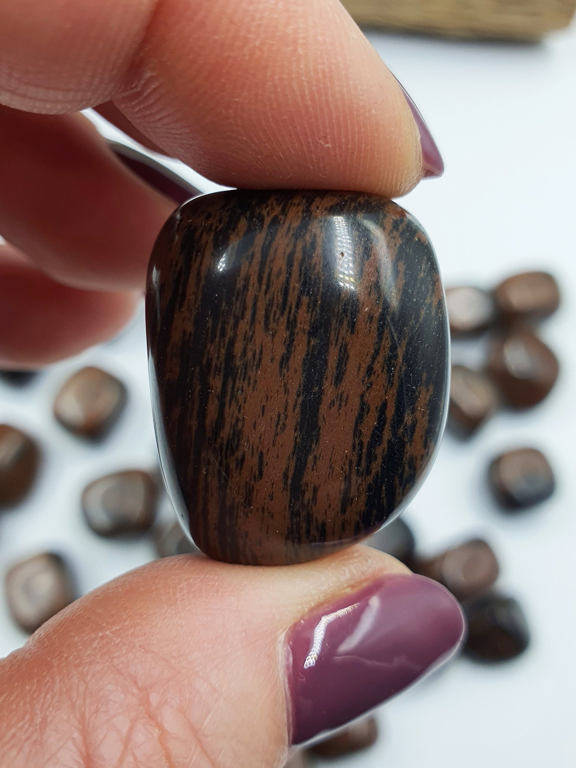 Mahogany Obsidian Tumbles