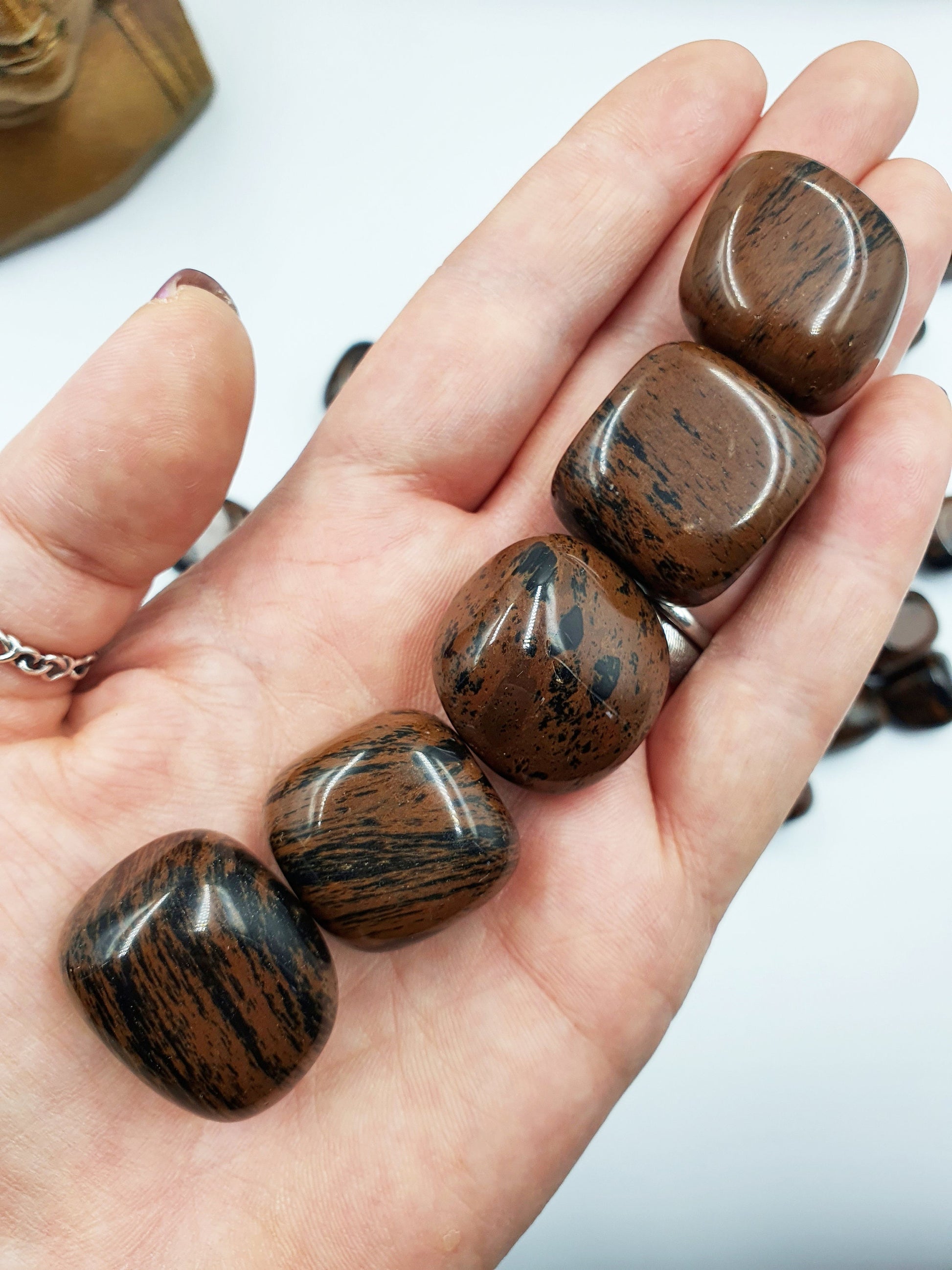 Mahogany Obsidian Tumbles