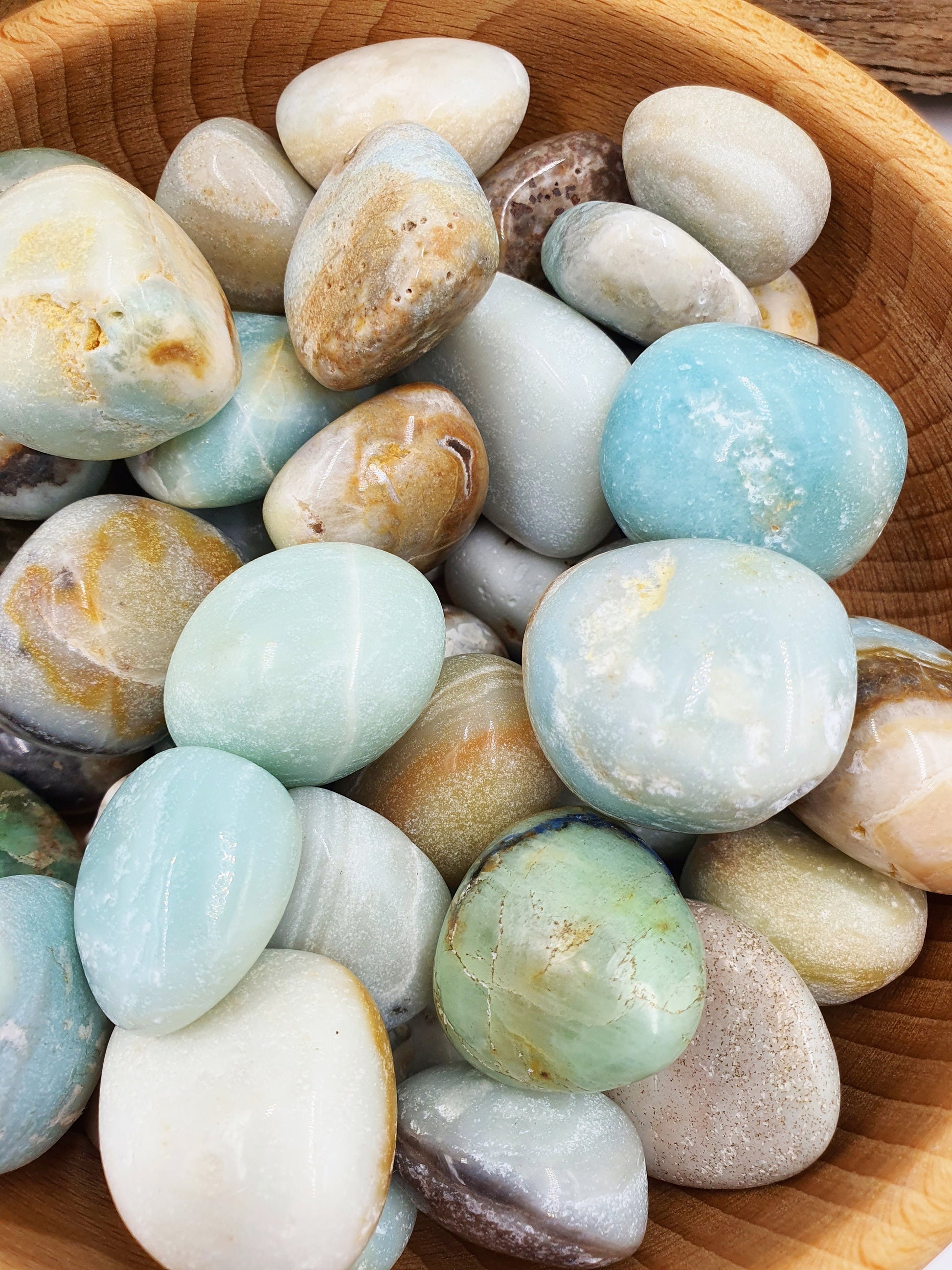Lovely Caribbean Calcite Crystal Tumbles