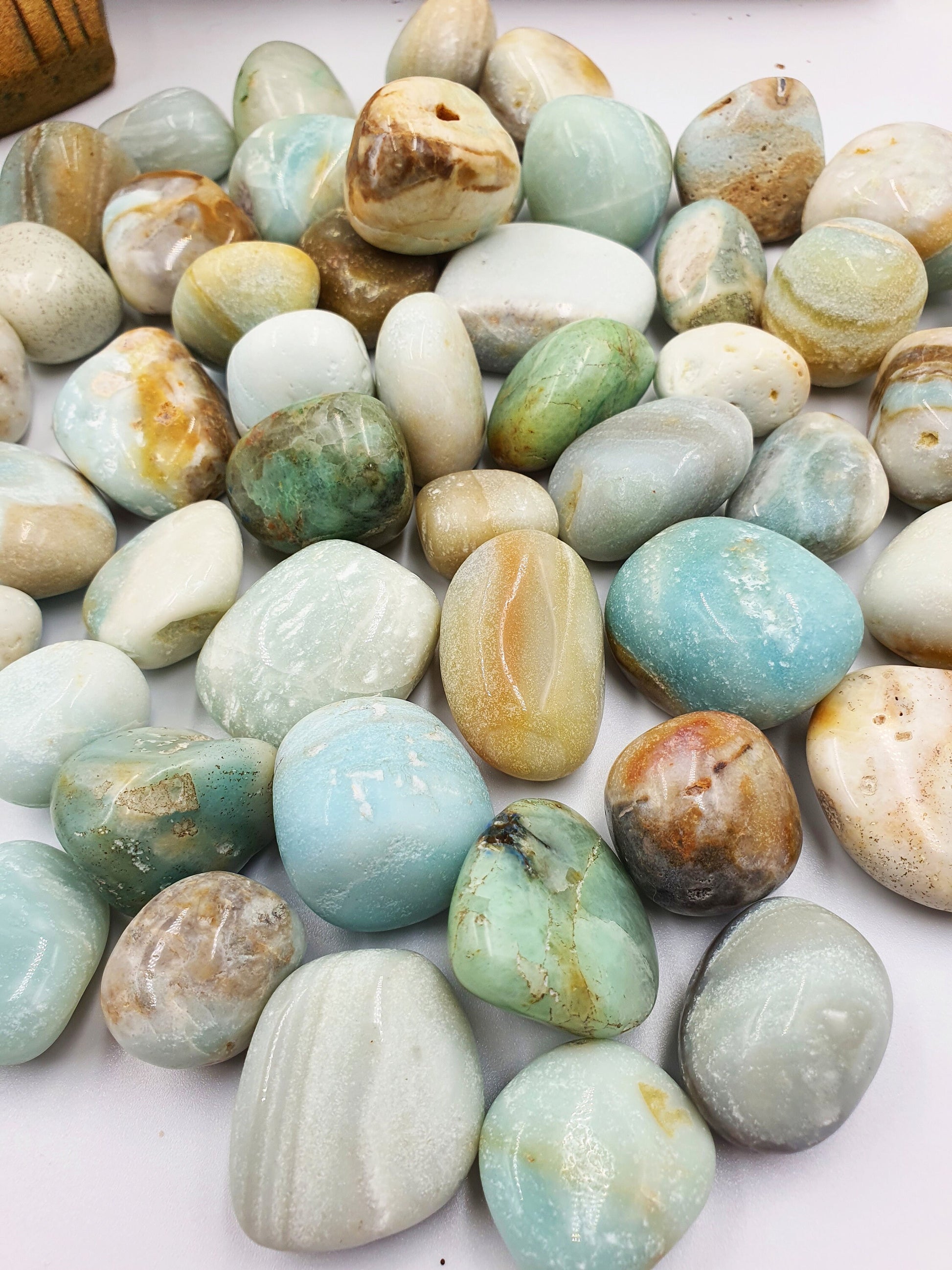 Lovely Caribbean Calcite Crystal Tumbles