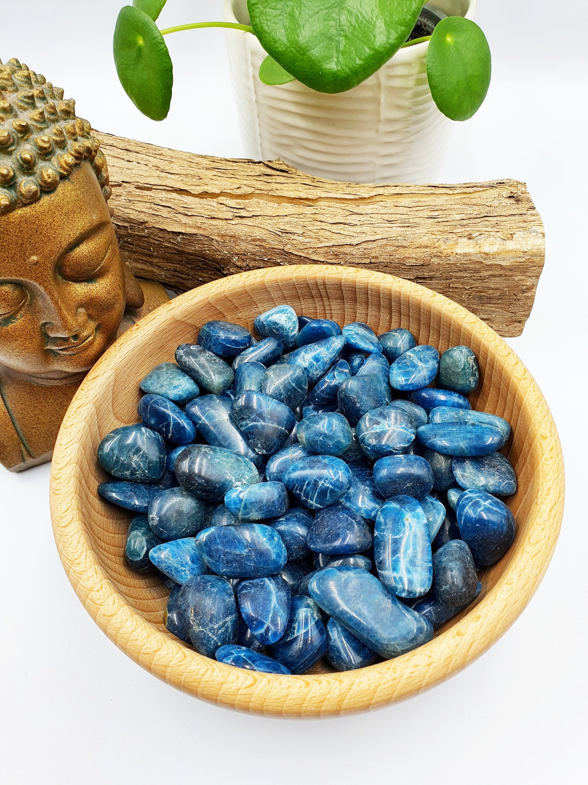 Blue Apatite Tumbles