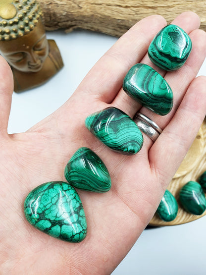 Natural High Quality Malachite Tumbles