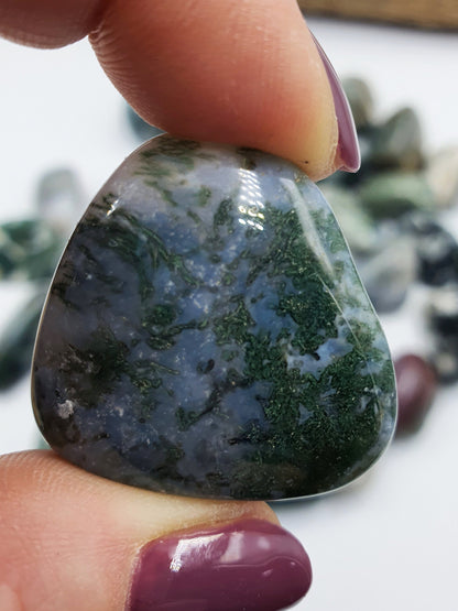 Moss Agate Tumbles