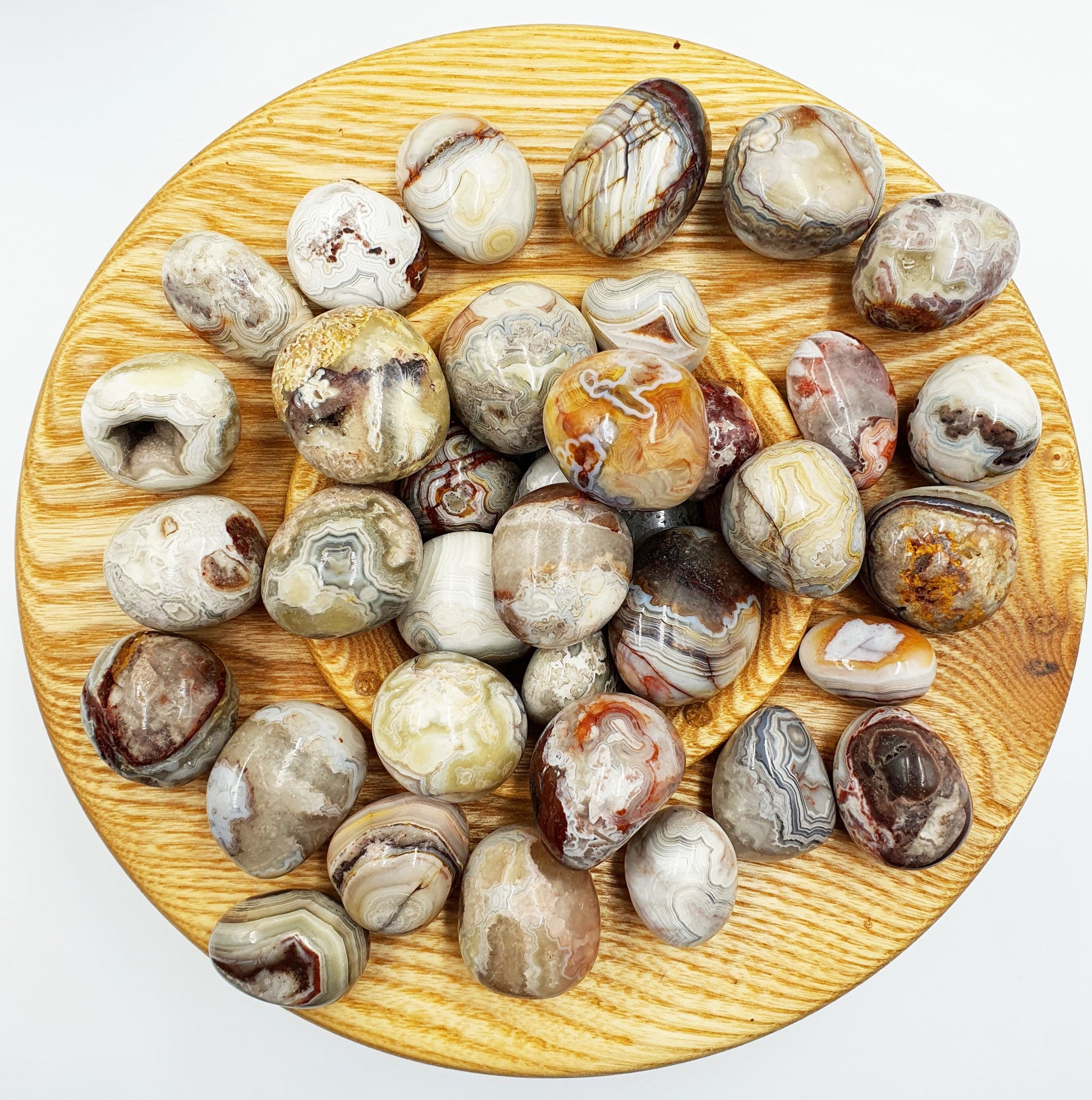 Mexican Crazy Lace Agate Tumbles