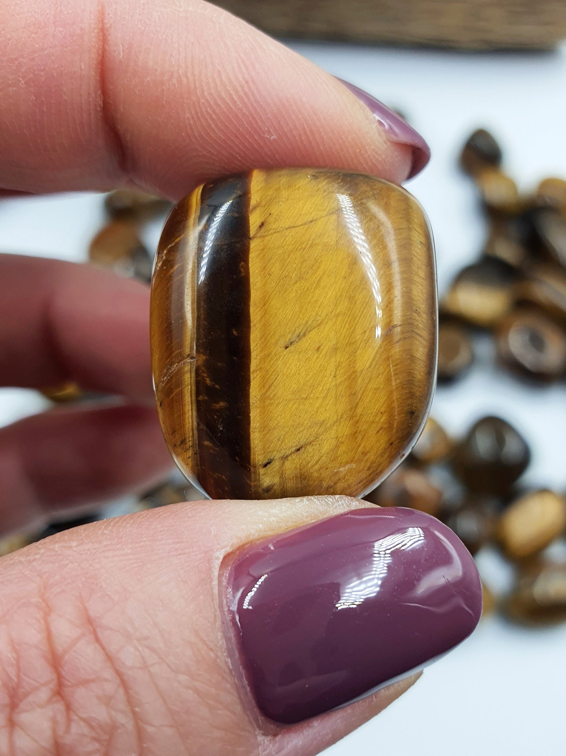 Flashy Yellow Tiger's Eye Tumbles