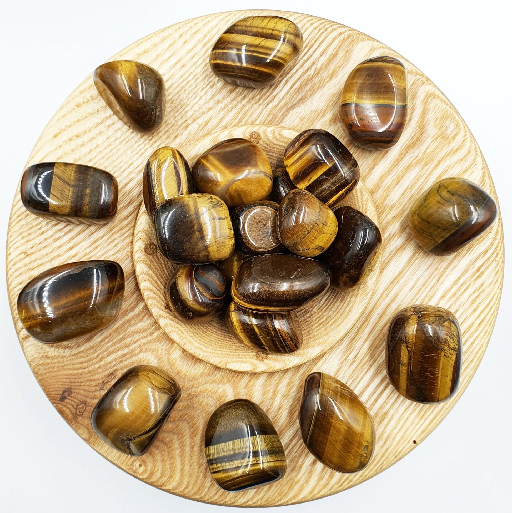 Flashy Yellow Tiger's Eye Tumbles