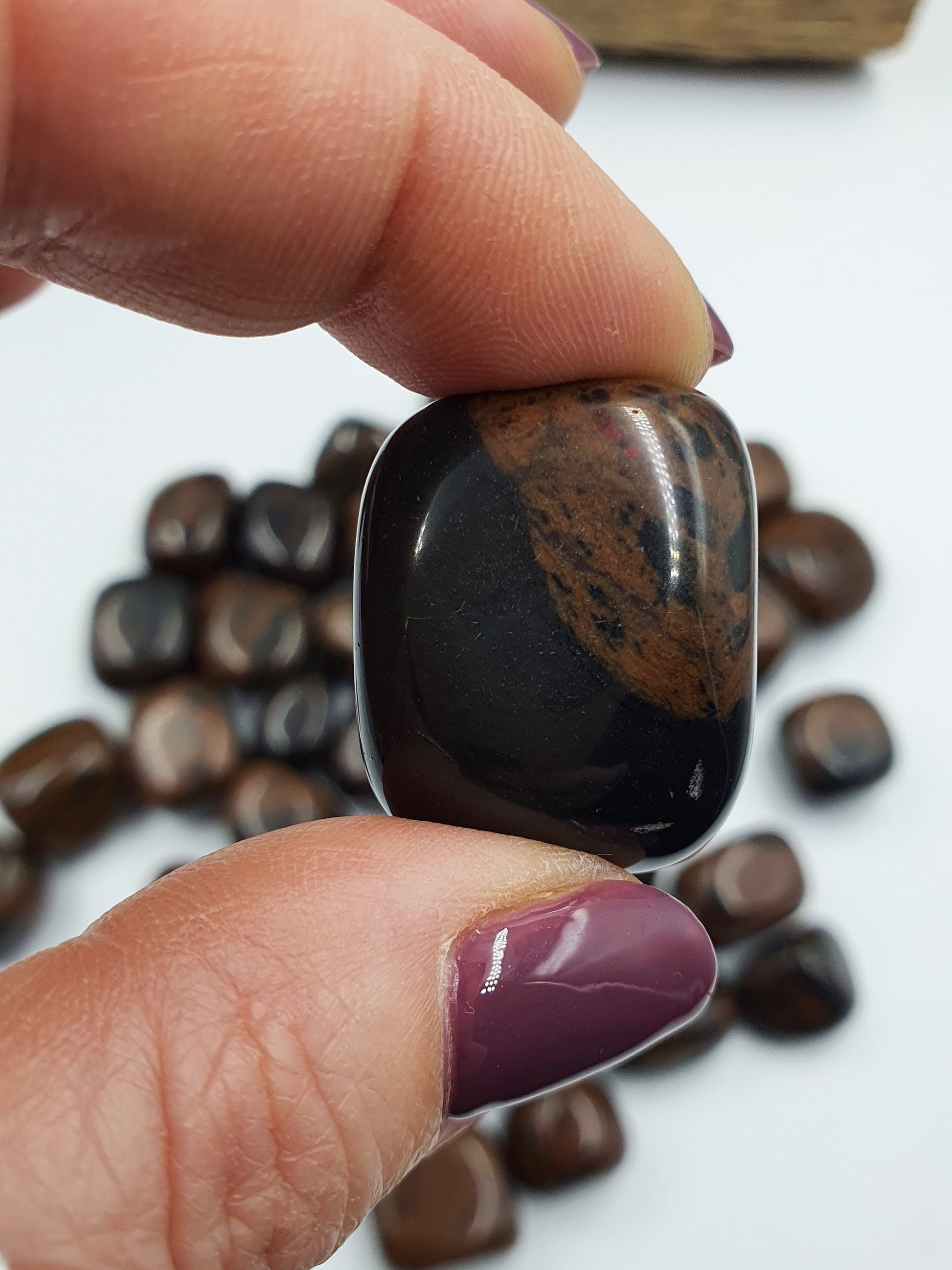 Mahogany Obsidian Tumbles