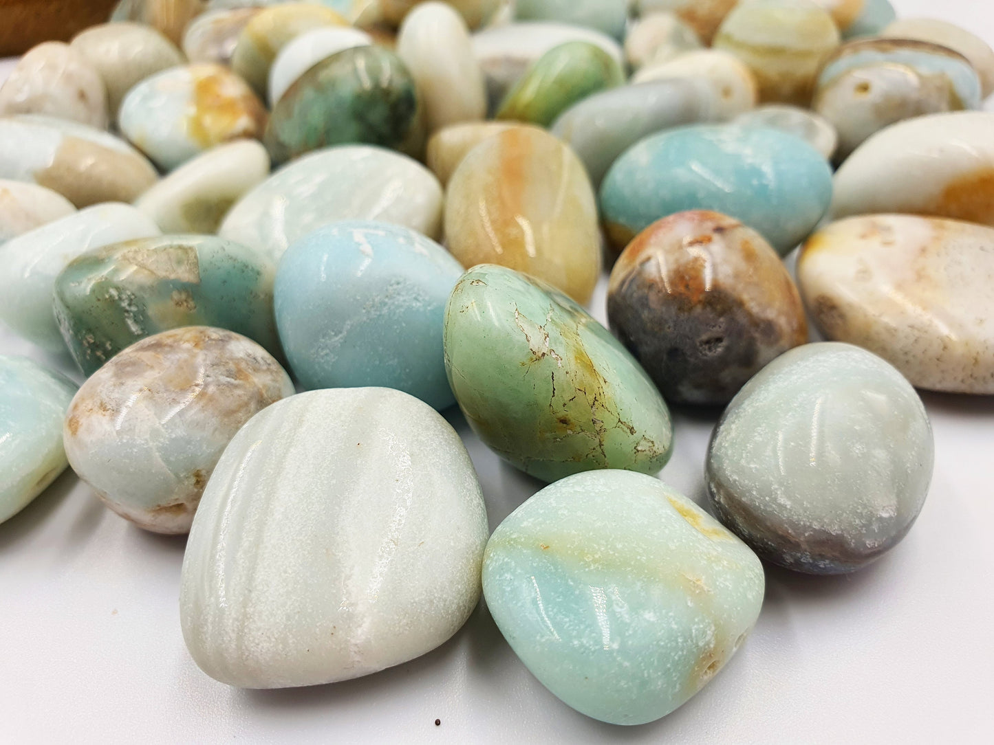 Lovely Caribbean Calcite Crystal Tumbles